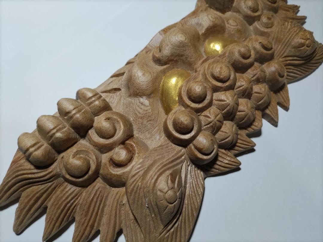 Amazon.co.jp: お祭り！獅子噛み幅30cm（金目）魔除け！山車、神輿