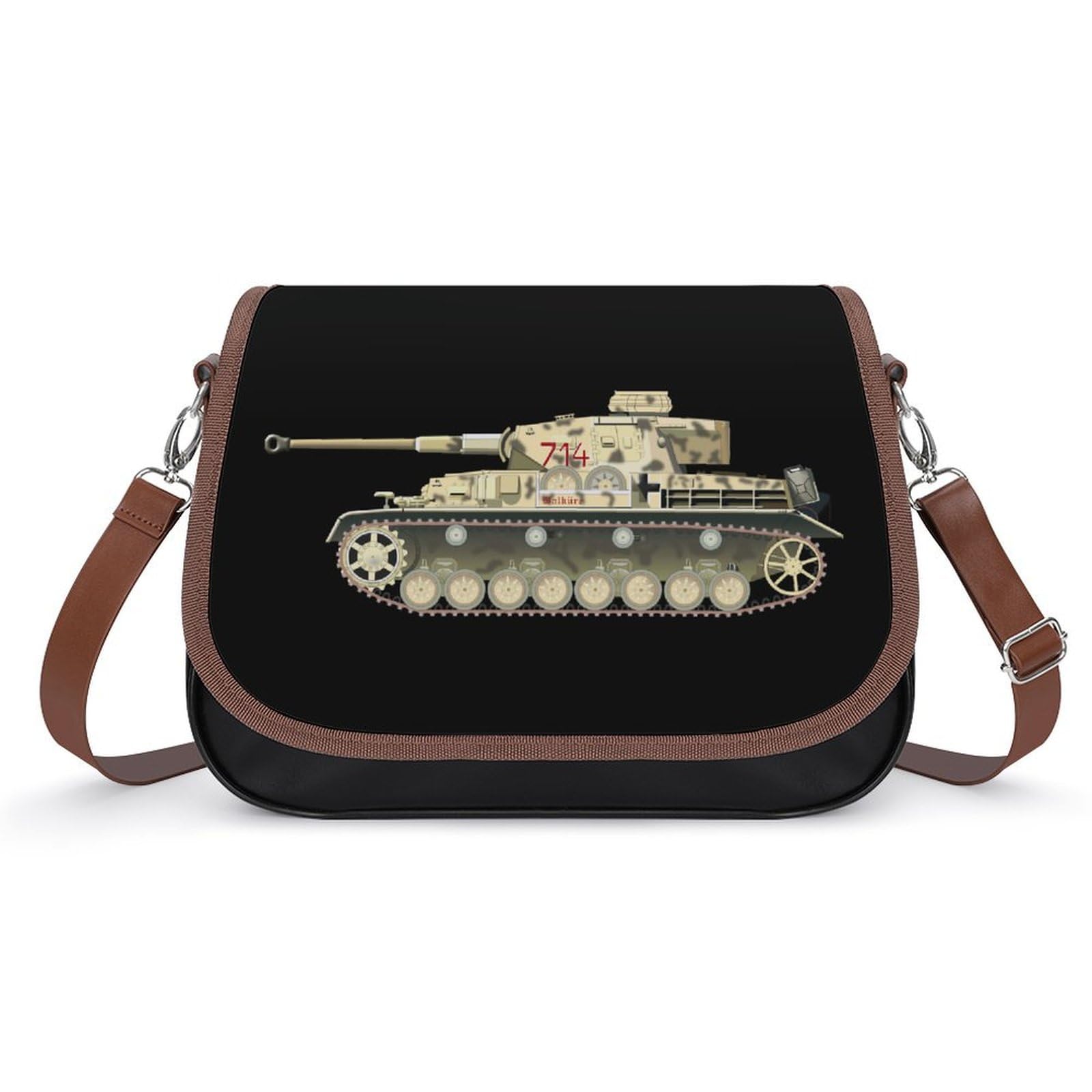 Amazon.co.jp: ドイツ軍の戦車 ショルダーバッグ PUレザー