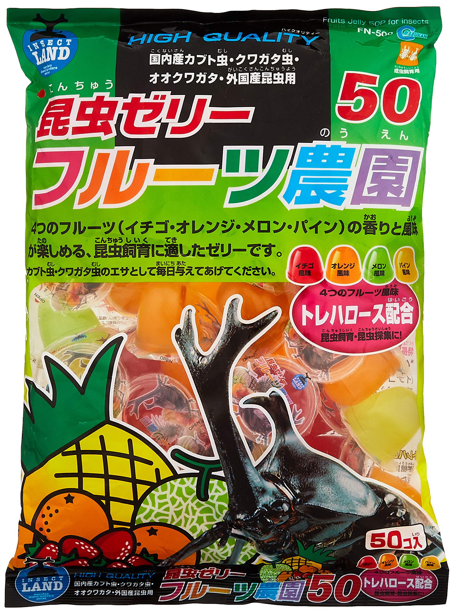 Amazon.co.jp: インセクトランド 昆虫ゼリー 16g×50 FN-500 フルーツ