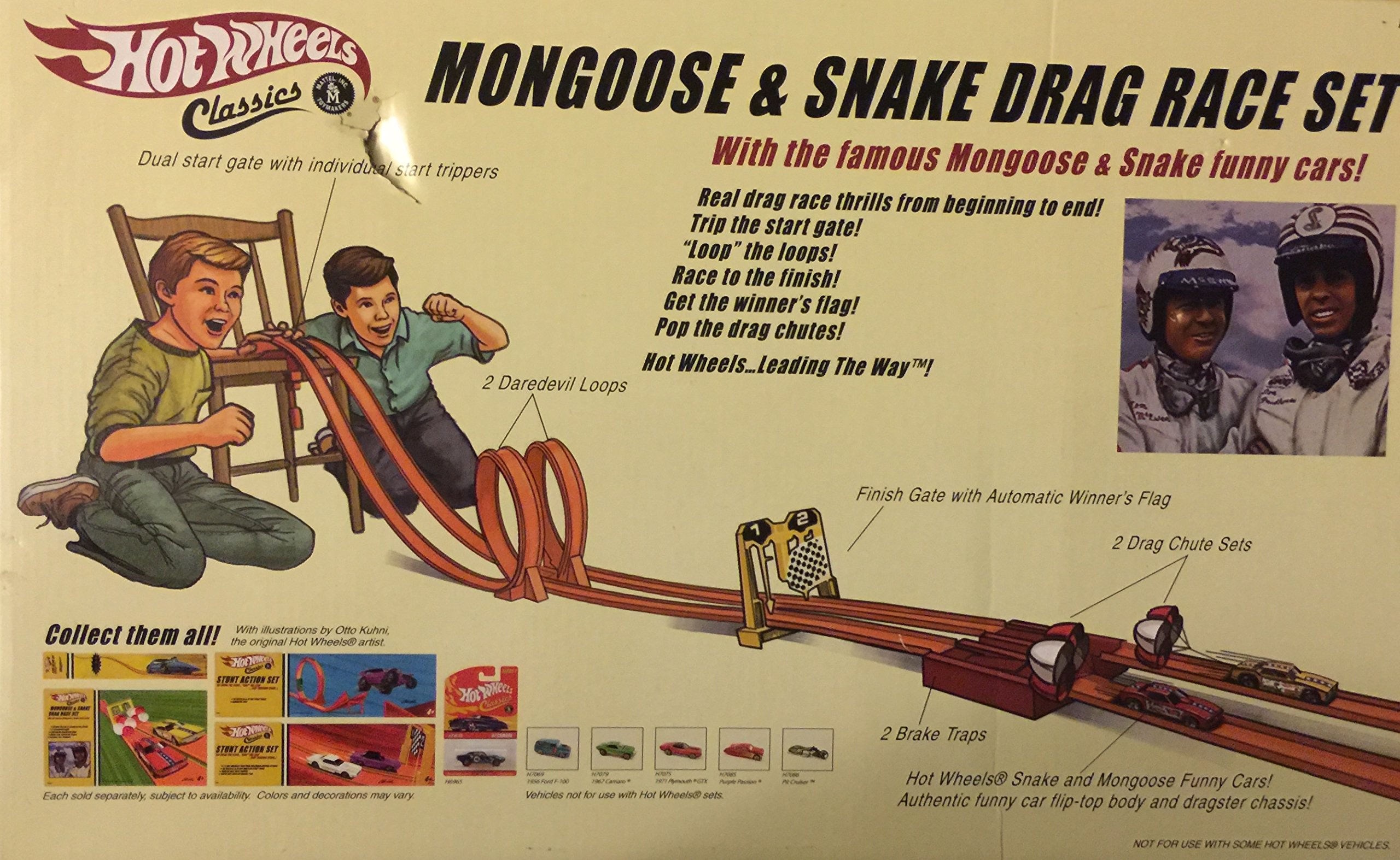 Amazon | Hot Wheels Classics Mongoose & Snake Drag Race Set