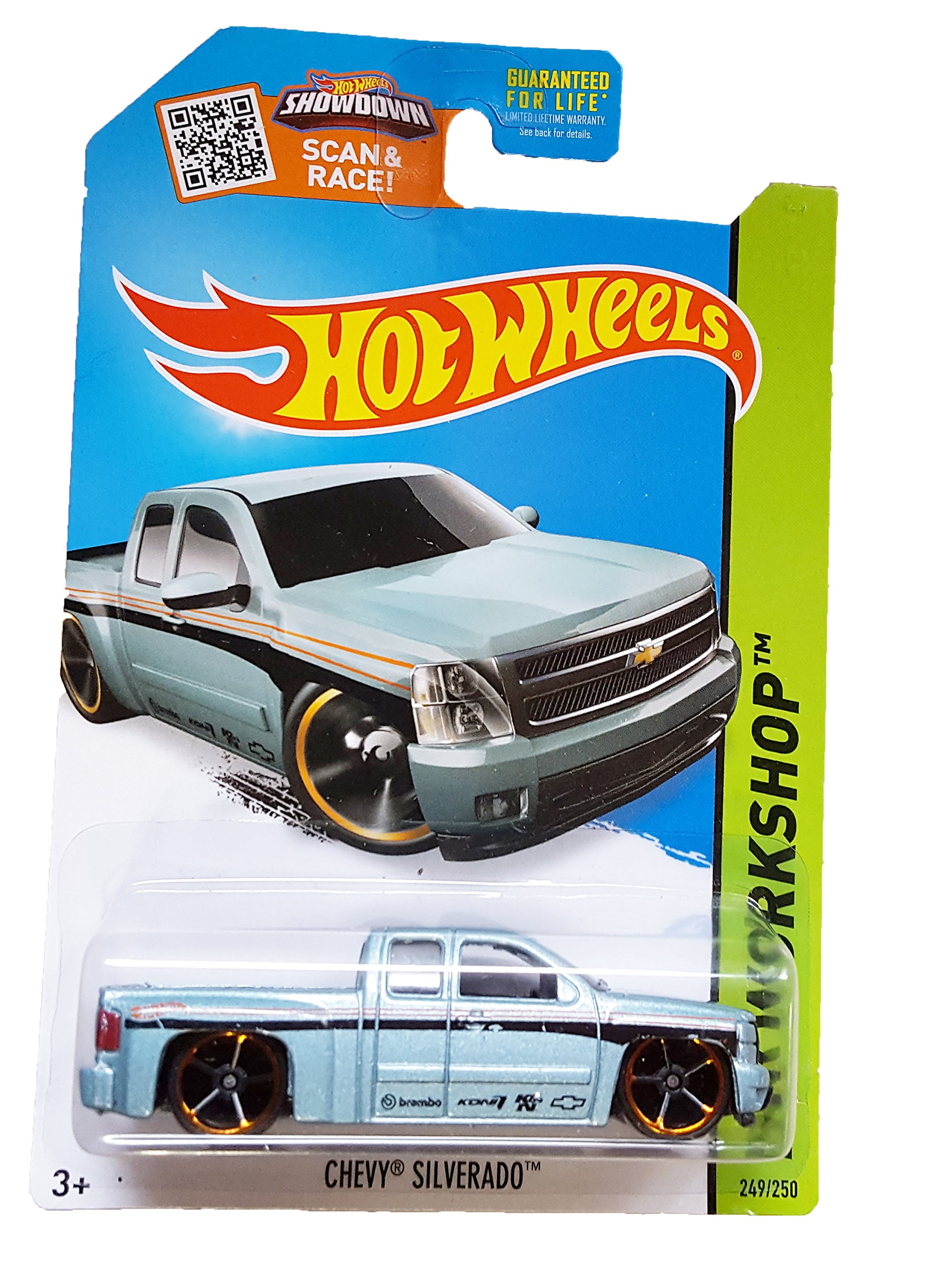 Hot Wheels, 2015 HW Workshop, Chevy Silverado [Light Blue] #249