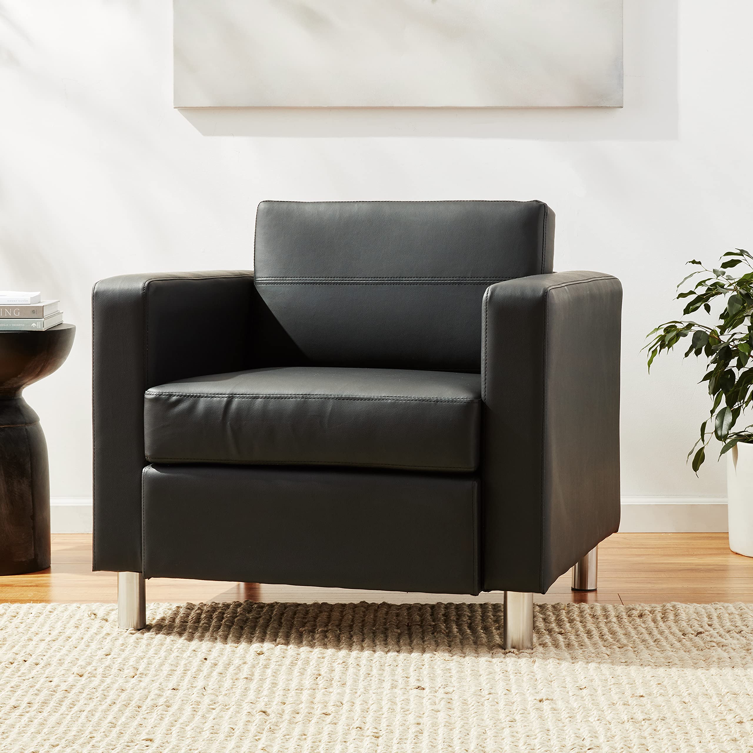 Amazon.com: OSP Home Furnishings Pacific Armchair with Padded Box