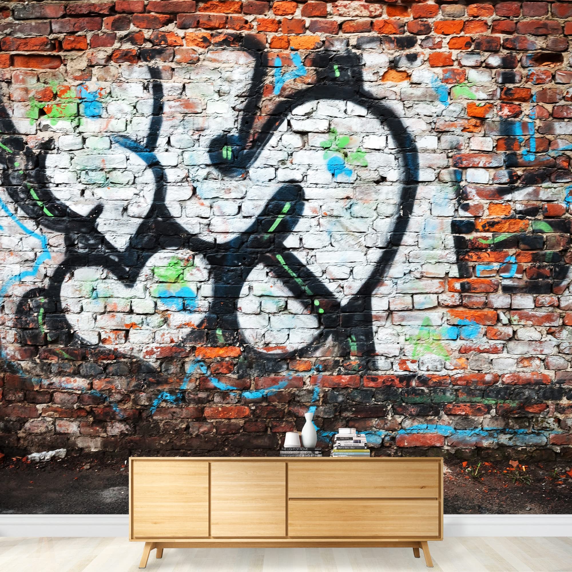 Amazon.com: wall26 Wall Mural Simple and Mysterious Graffiti Art