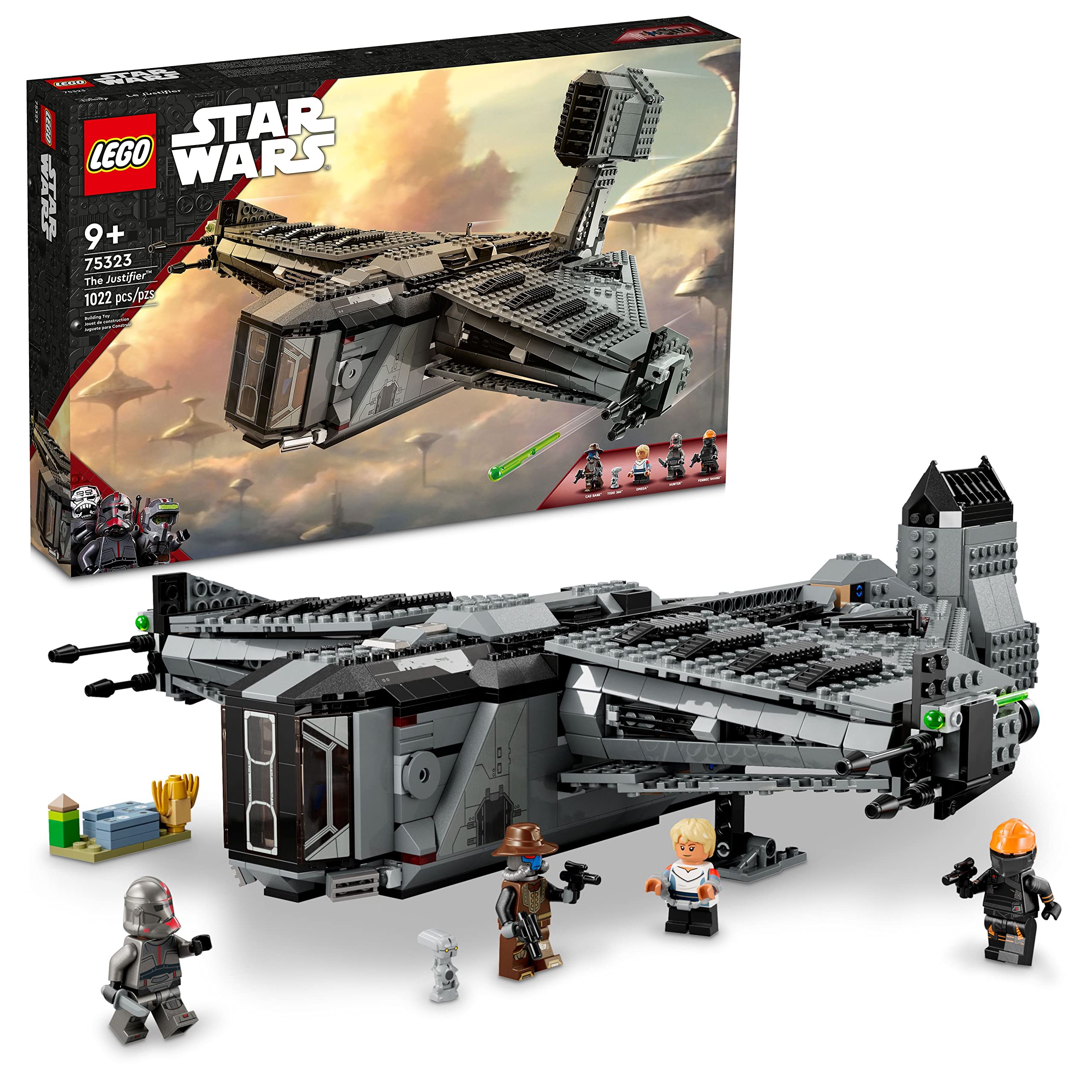 LEGO Star Wars The Justifier 75323, Buildable Toy Starship with