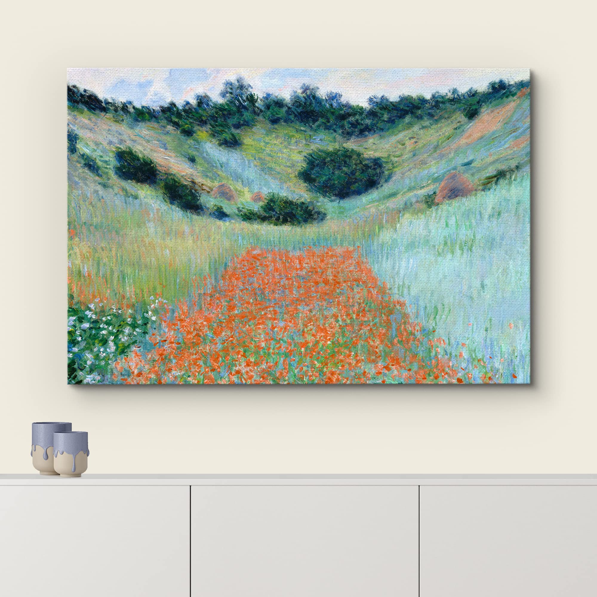 Amazon.com: Poppy Field in a Hollow Near Giverny by Claude Monet