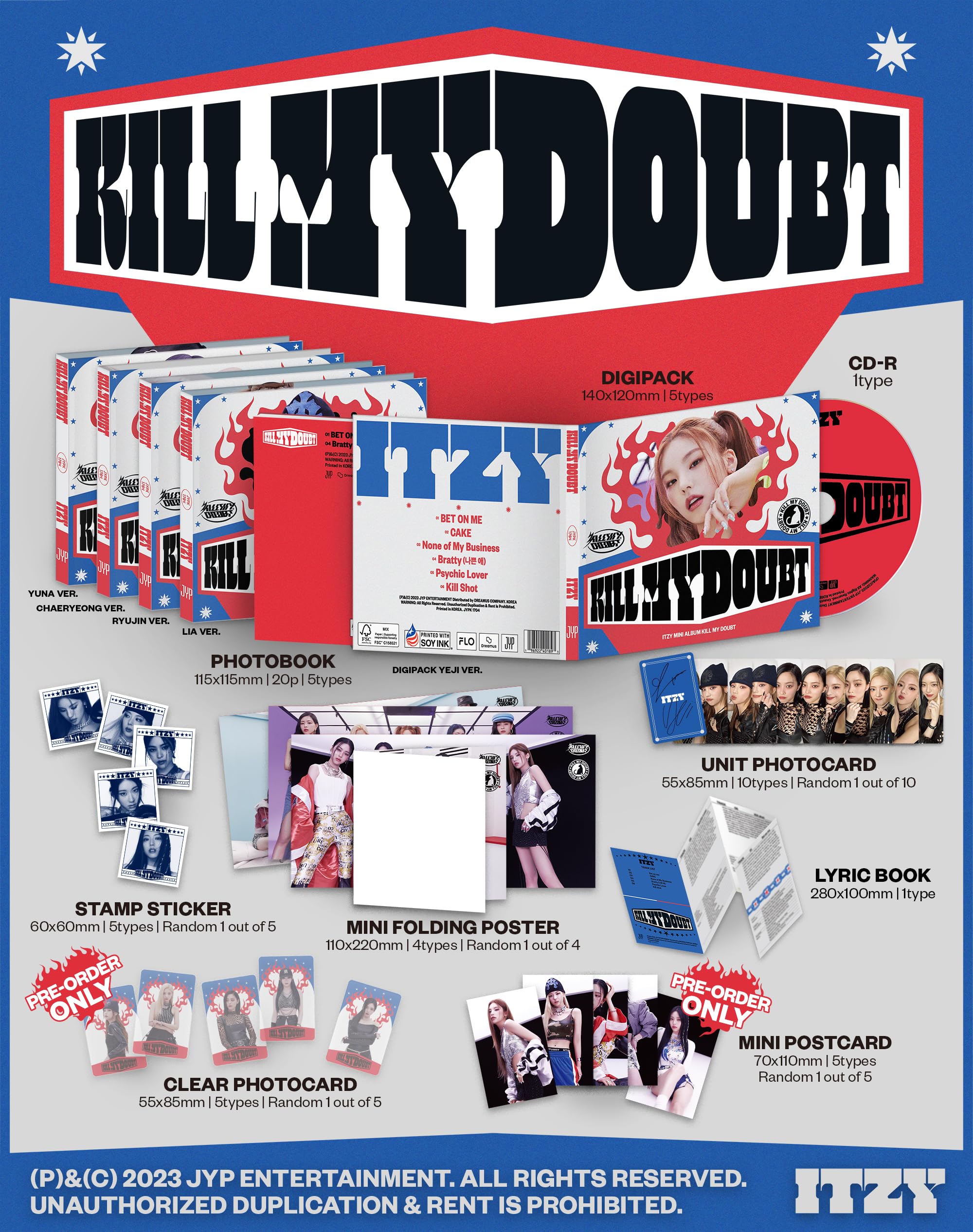 Amazon.com: ITZY KILL MY DOUBT 7th Mini Album Digipack RYUJIN
