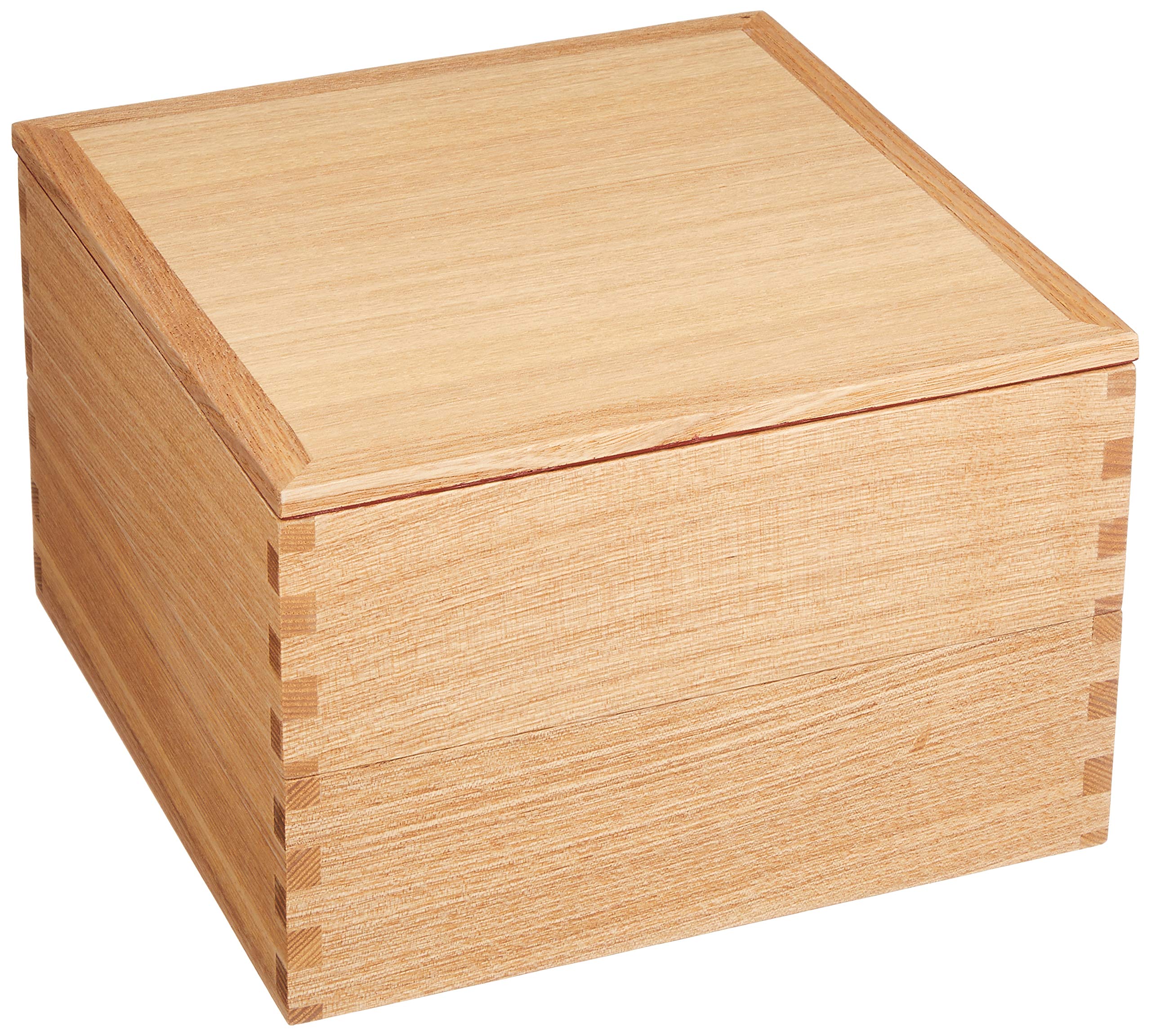 Amazon｜松屋漆器店 白木塗タモ製6.0寸二段重内朱｜重箱 オンライン通販