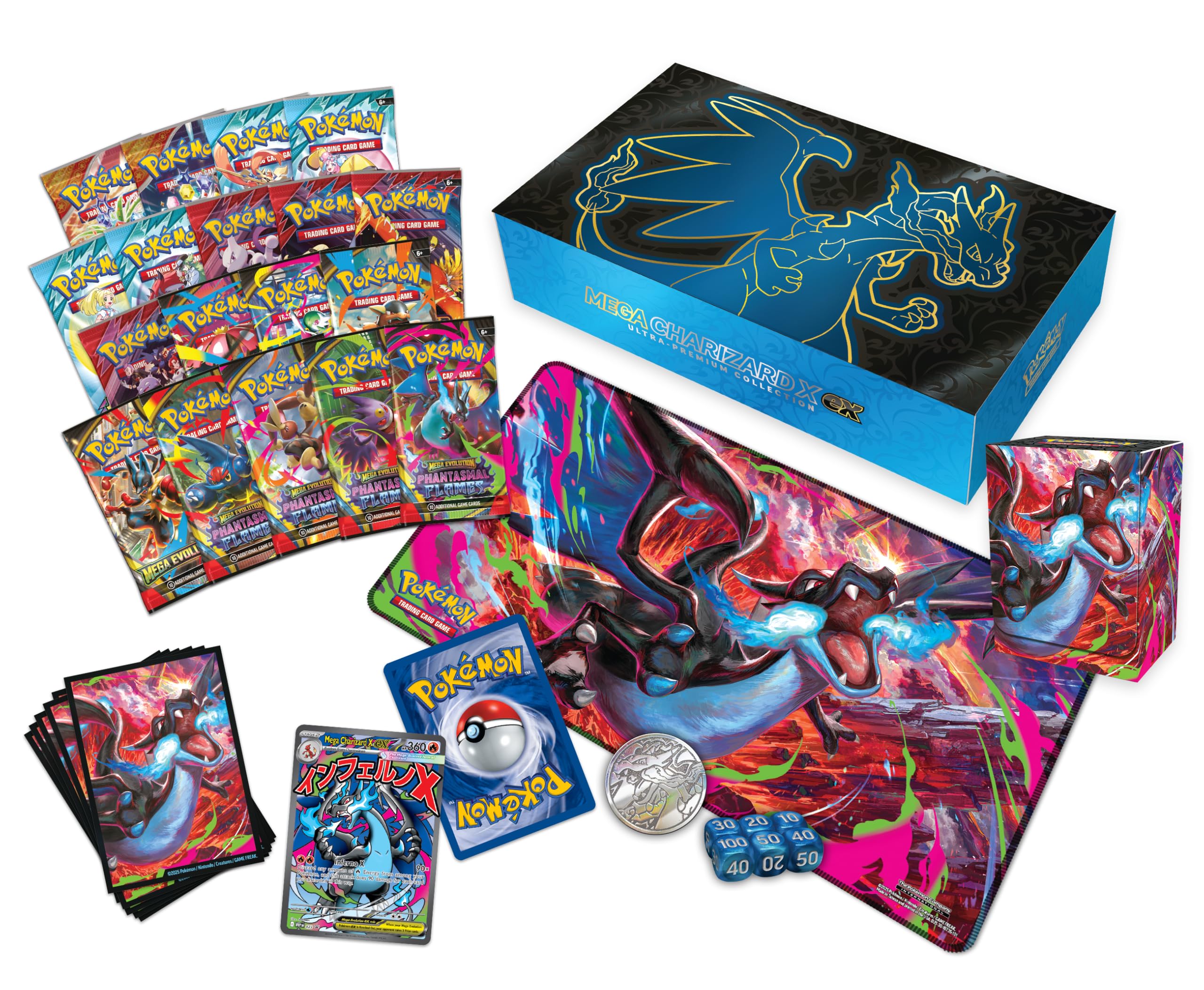 Amazon.co.jp: ポケモンTCG:メガリザードンX ex ウルトラプレミアム