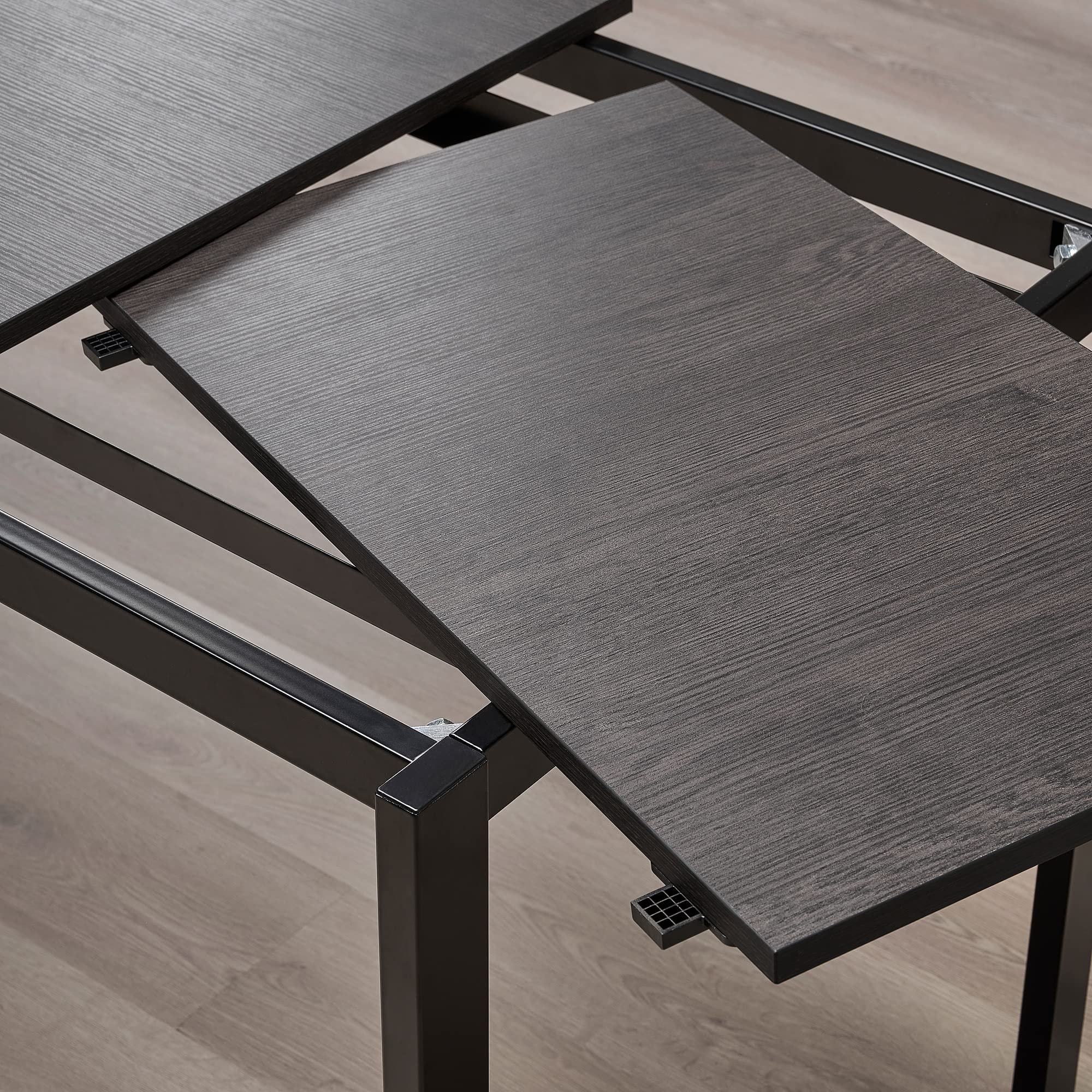 Amazon｜IKEA VANGSTA 伸縮テーブル 80/120x70cm ブラック/ダーク