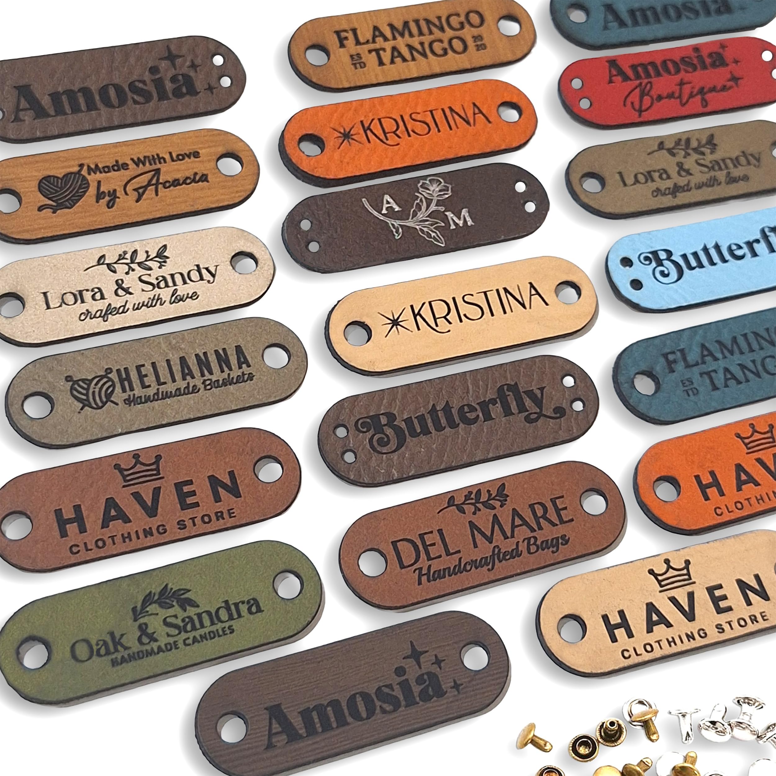 Amazon.com: Zeus Hide Faux Leather Tags for Handmade Items 1.5 x