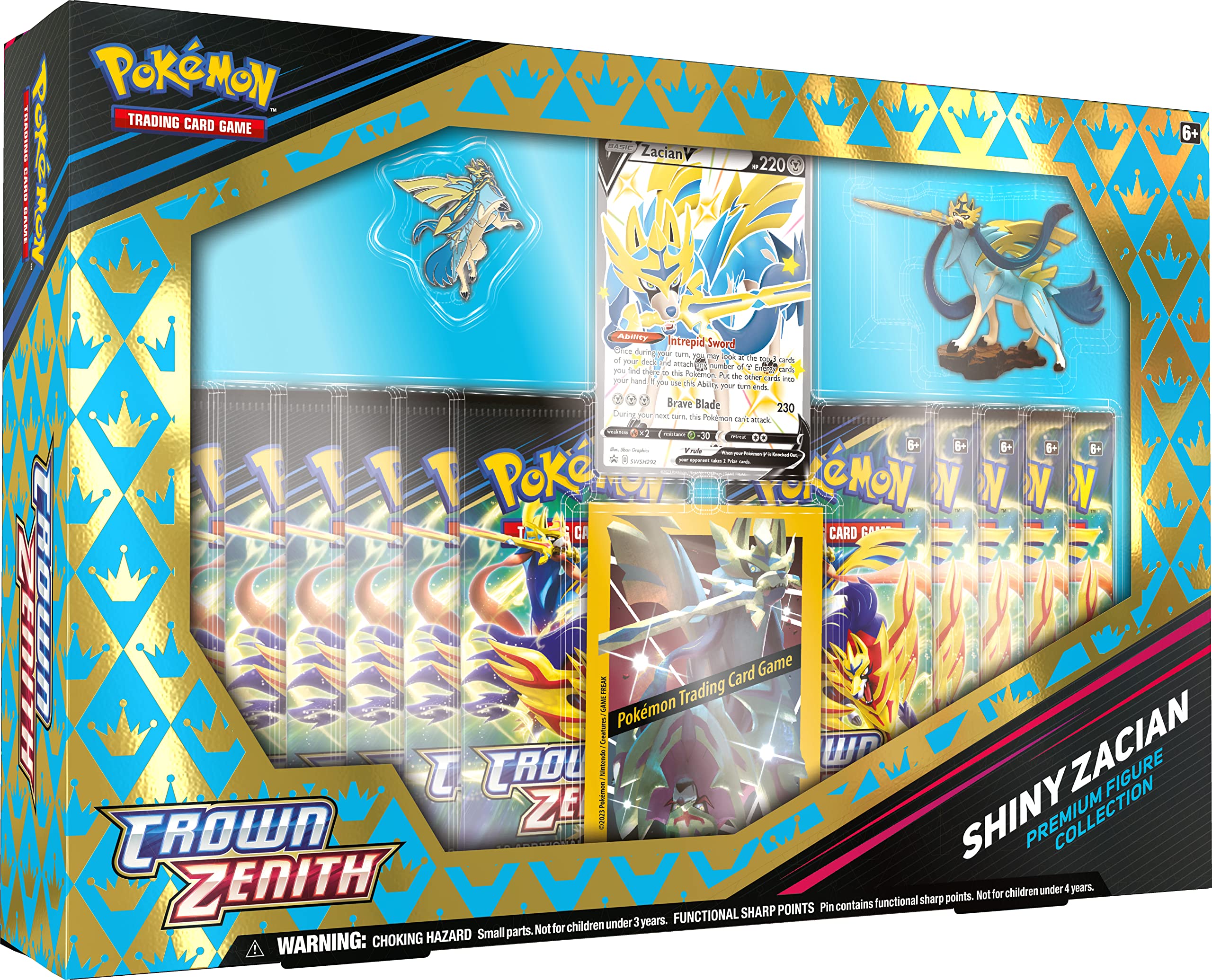 Amazon.com: Pokemon Crown Zenith Shiny Zacian Premium Figure