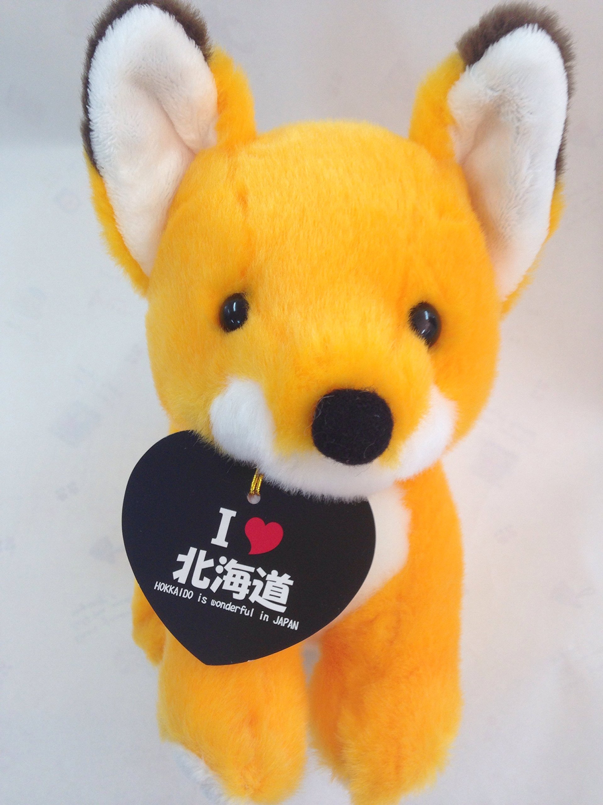 Amazon.co.jp: 北海道限定・北キツネぬいぐるみ☆S・縦16センチ全長約