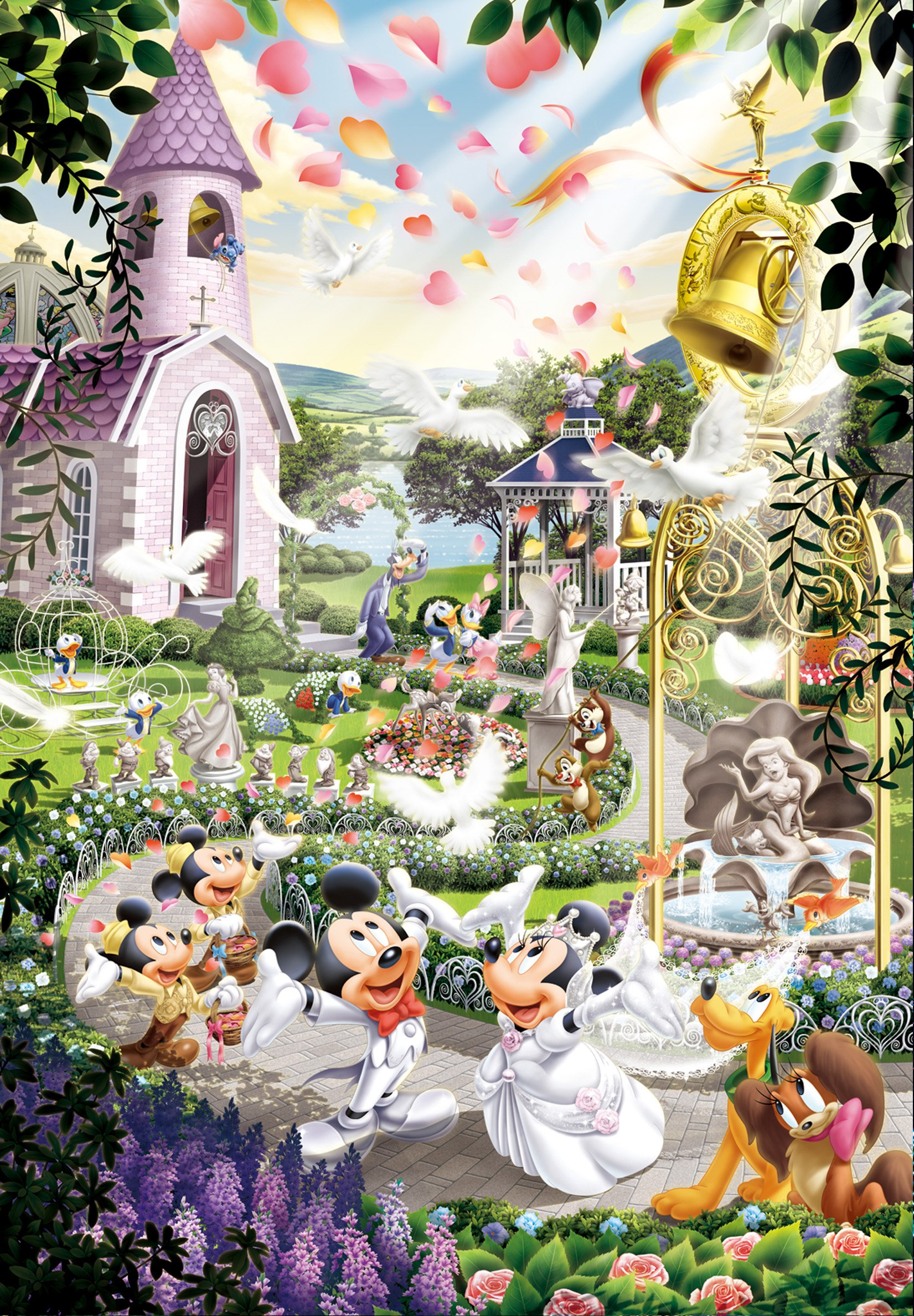 Amazon.co.jp: 500ピース ジグソーパズル ディズニー ウェディングベル