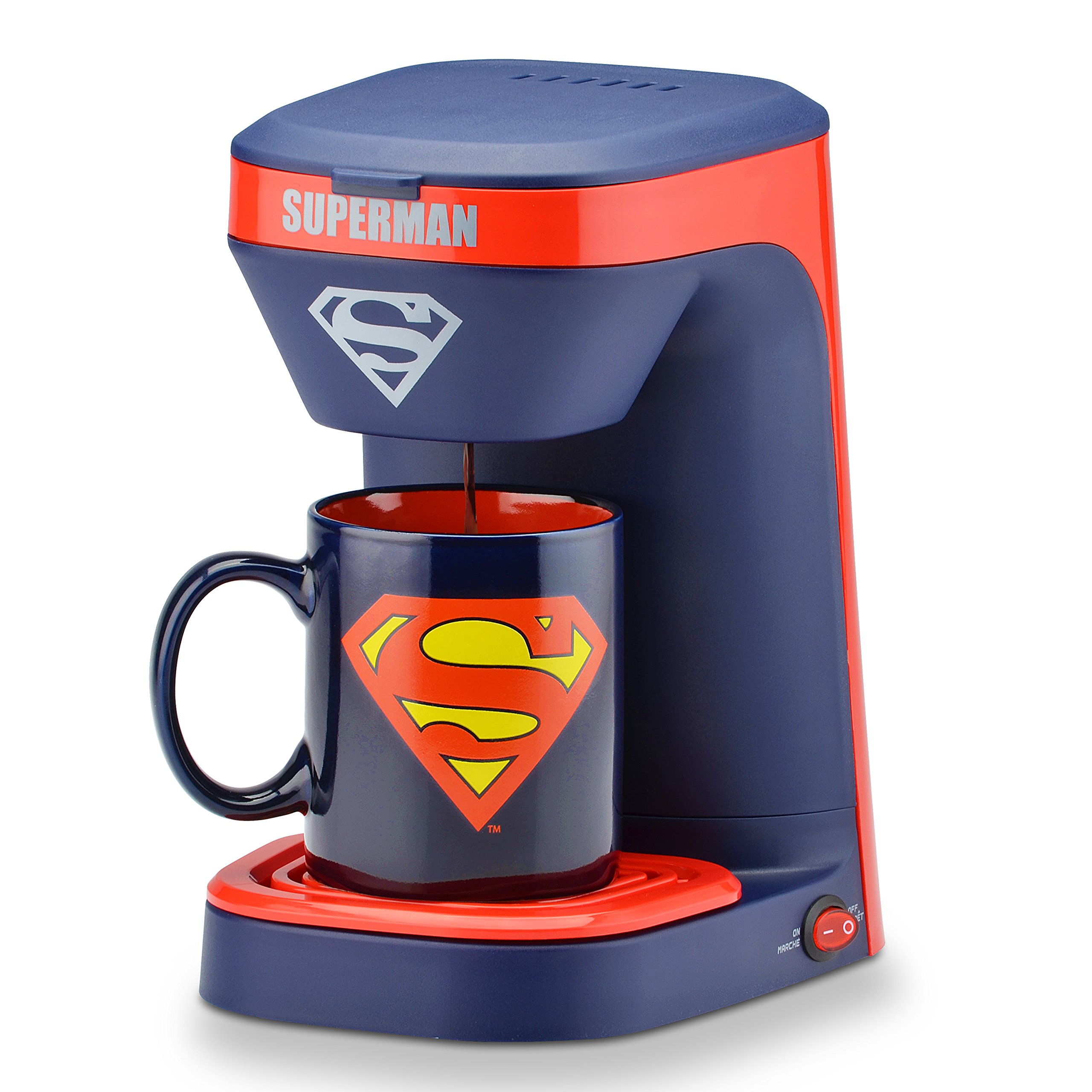 Amazon.com: DC Comics Superman 1-Cup Coffee Maker with 12 Oz