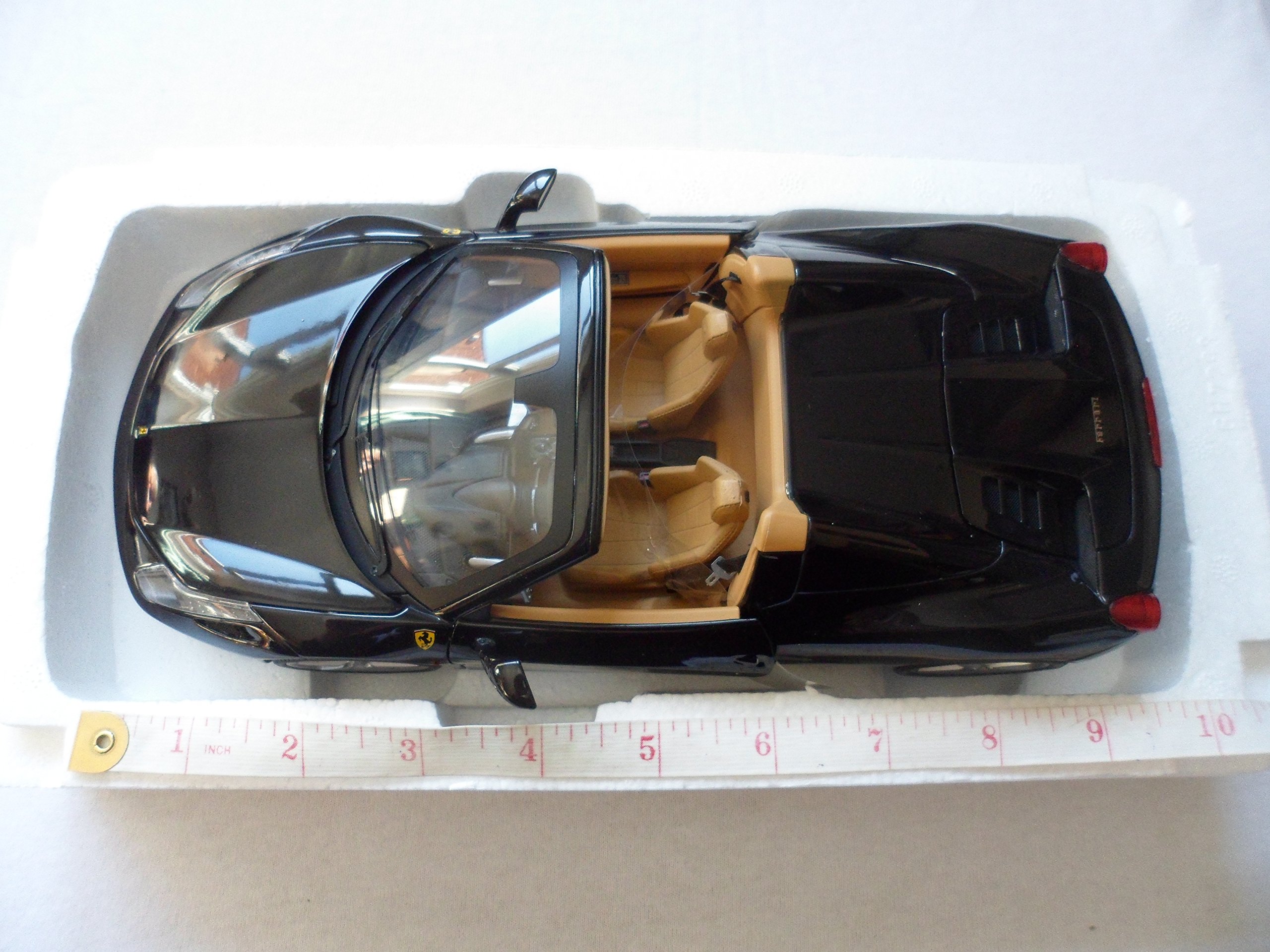 Amazon | MATTEL 1/18 フェラーリ 458 スパイダー ブラック 完成品