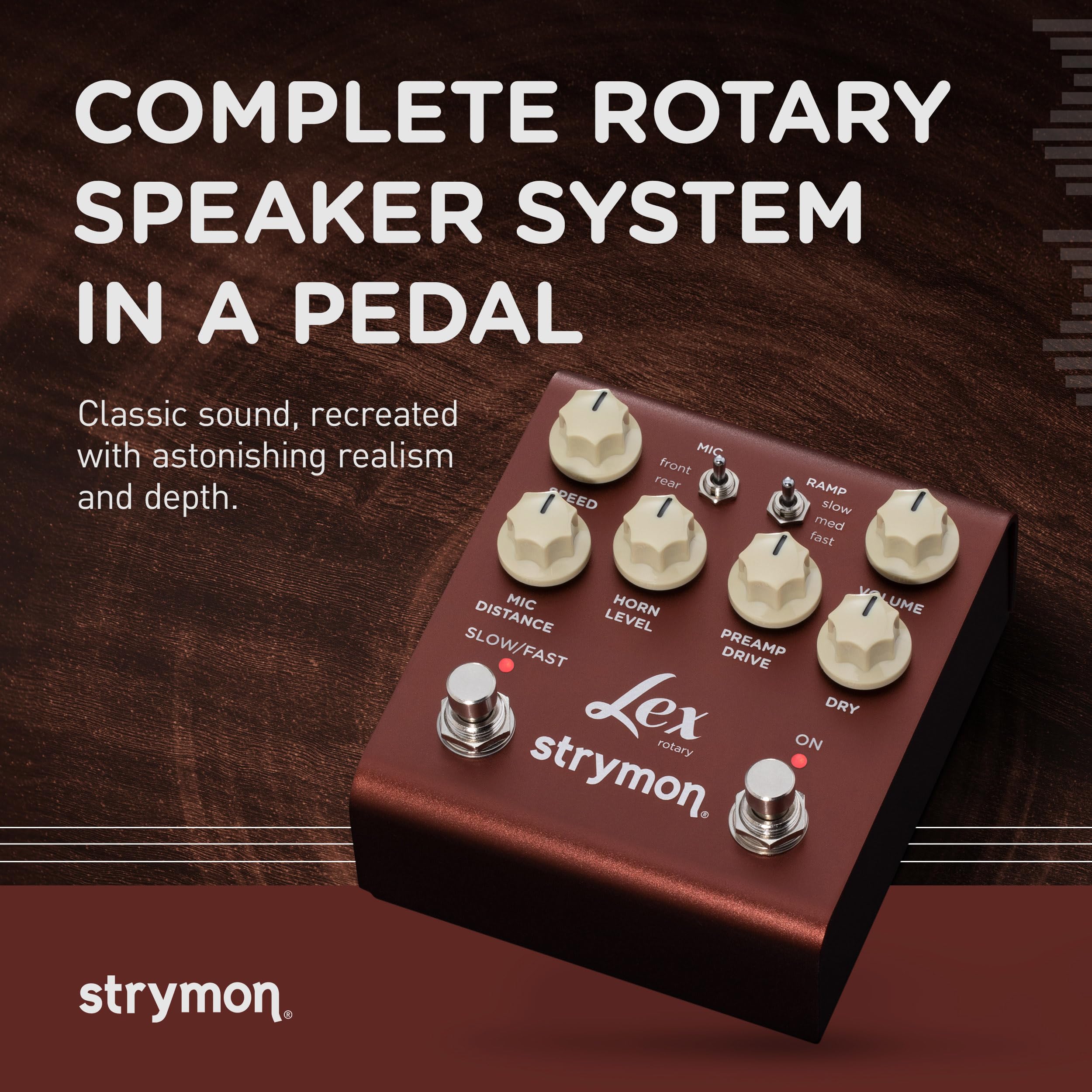 Amazon.com: Strymon Lex V2 Rotary Speaker Guitar Effects Pedal for