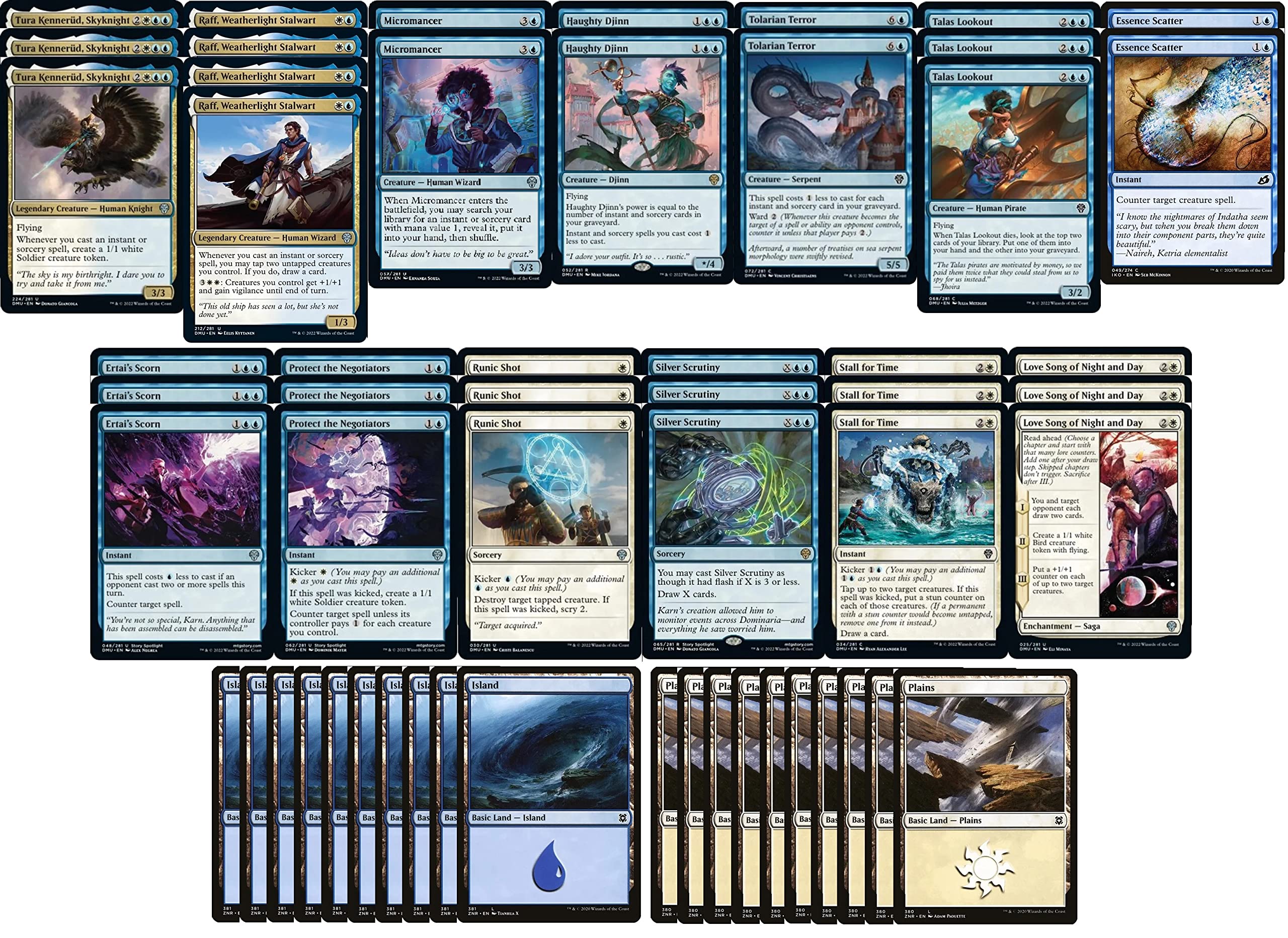 Amazon.com: Elite Blue White Creature Deck - Azorius Flying Tokens