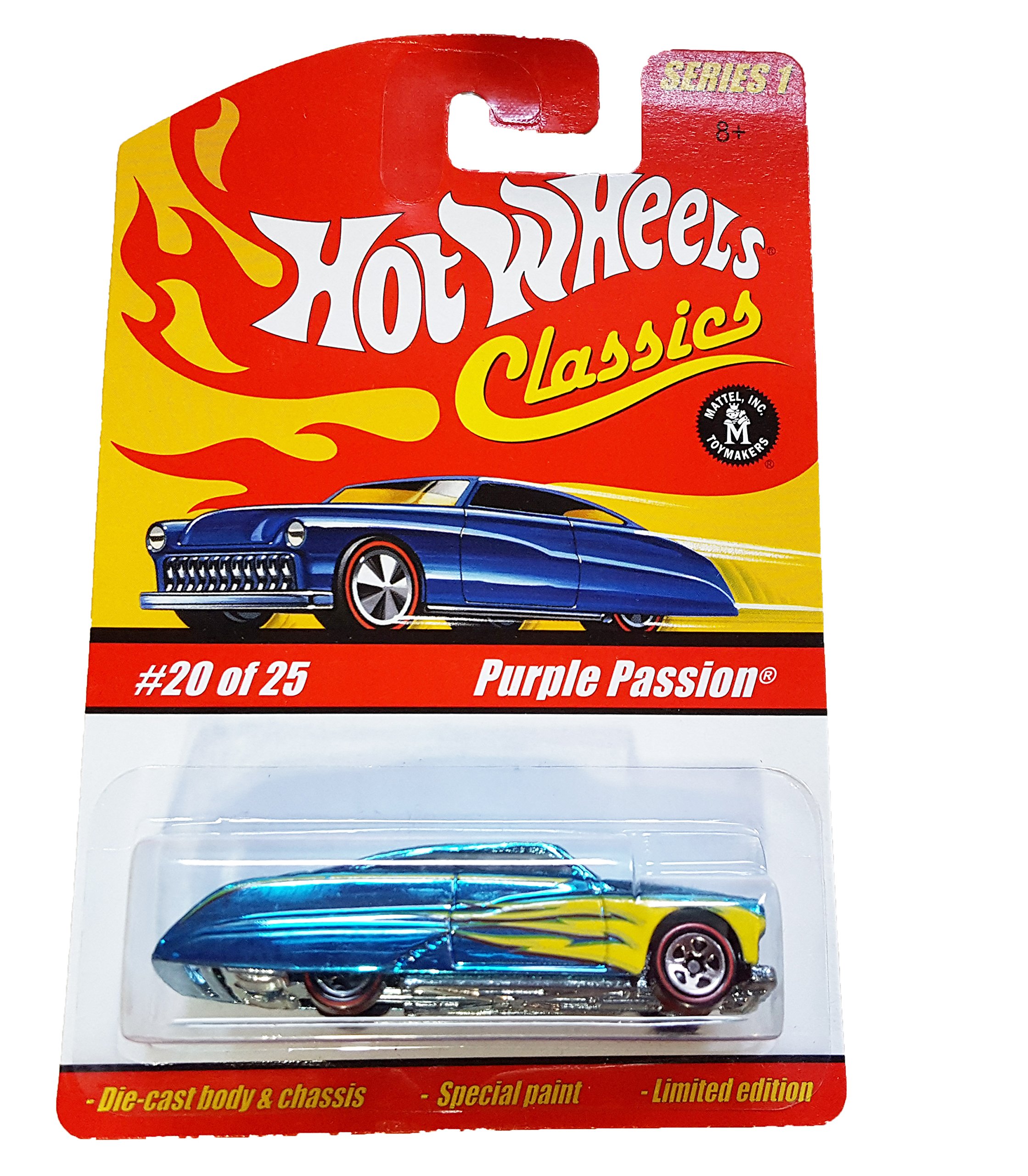 Amazon | Hot Wheels Purple Passion Classics Series 1 Red Line Blue