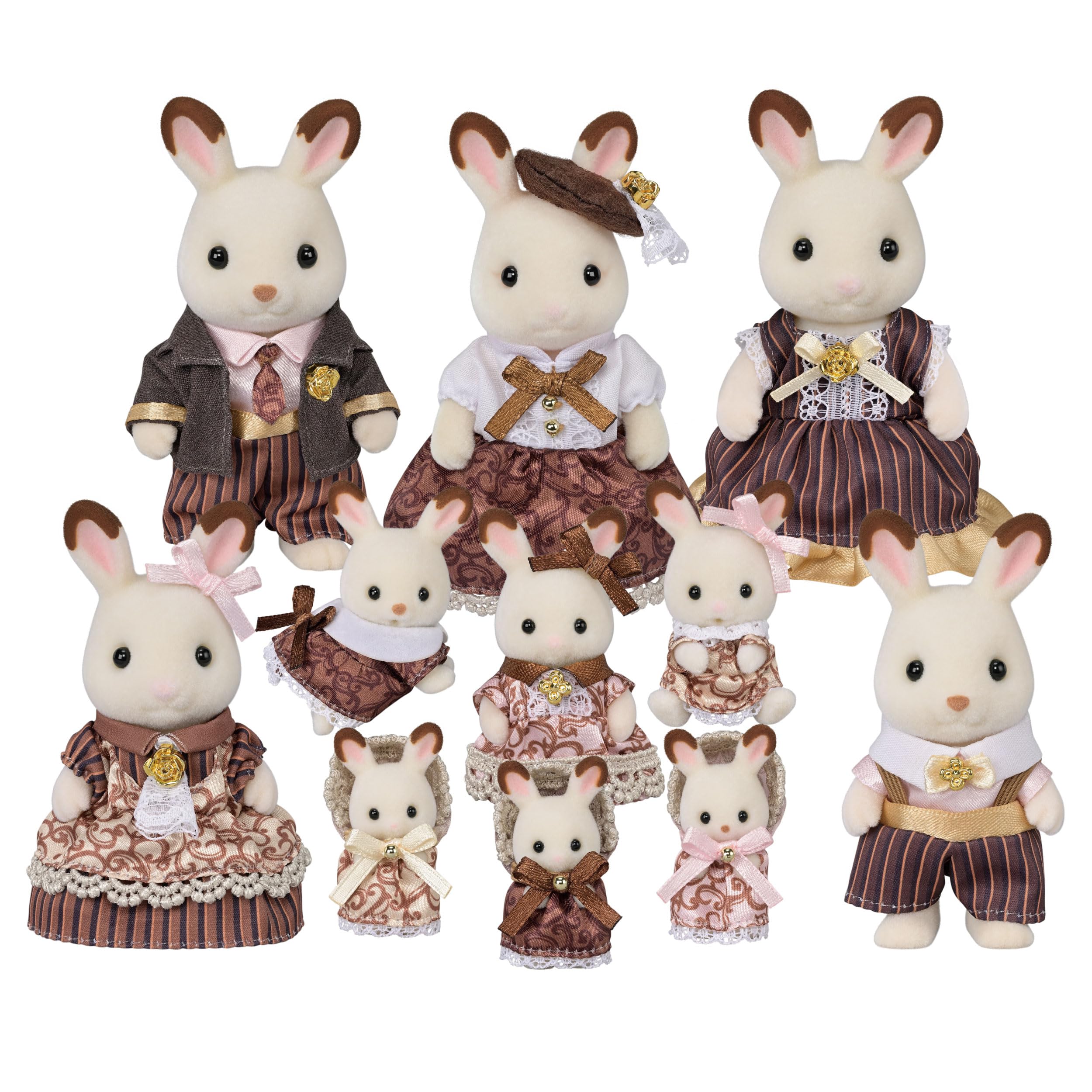Amazon | シルバニアファミリー 人形 【 ショコラウサギファミリー