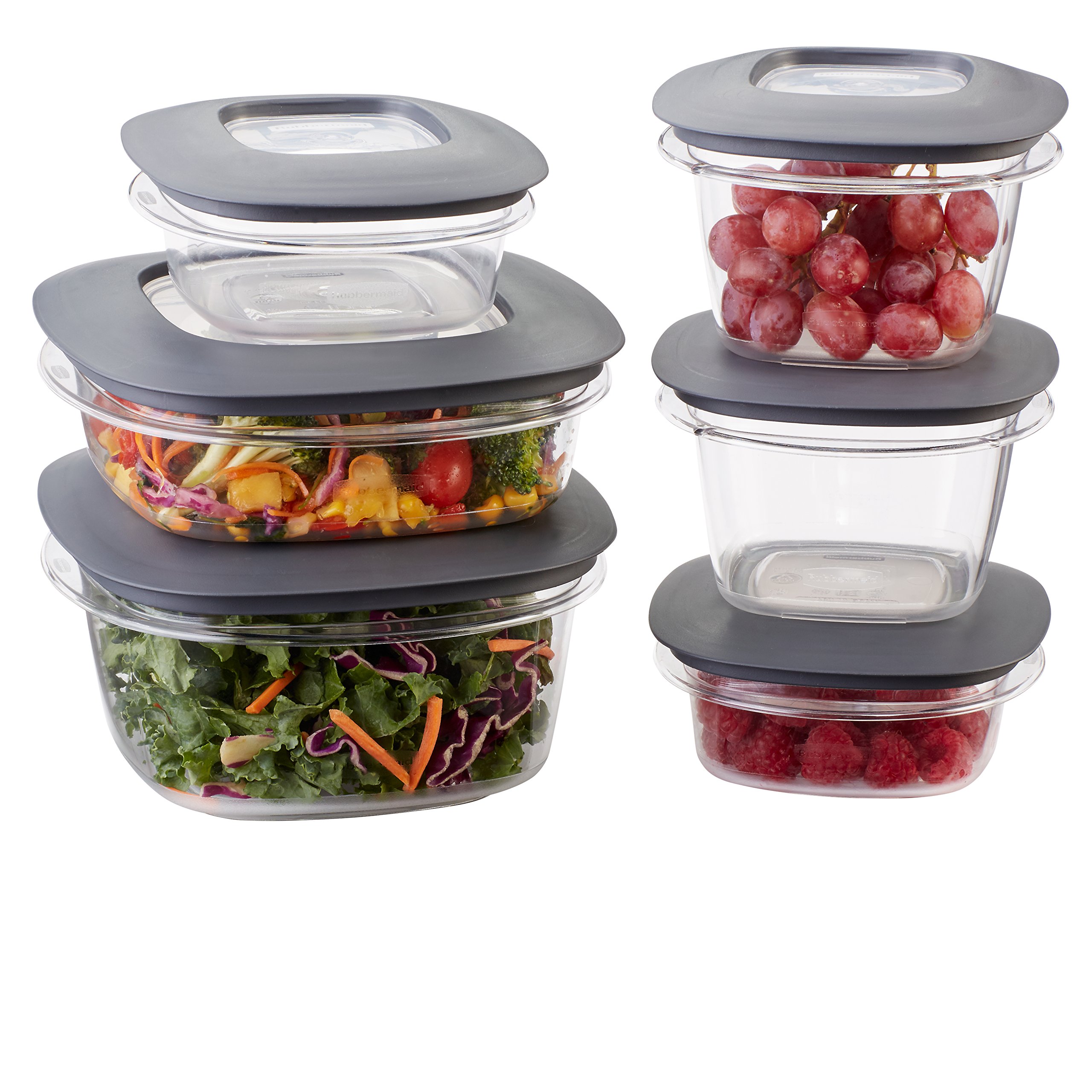 Amazon.com: Rubbermaid Premier Easy Find Lids Meal Prep and Food