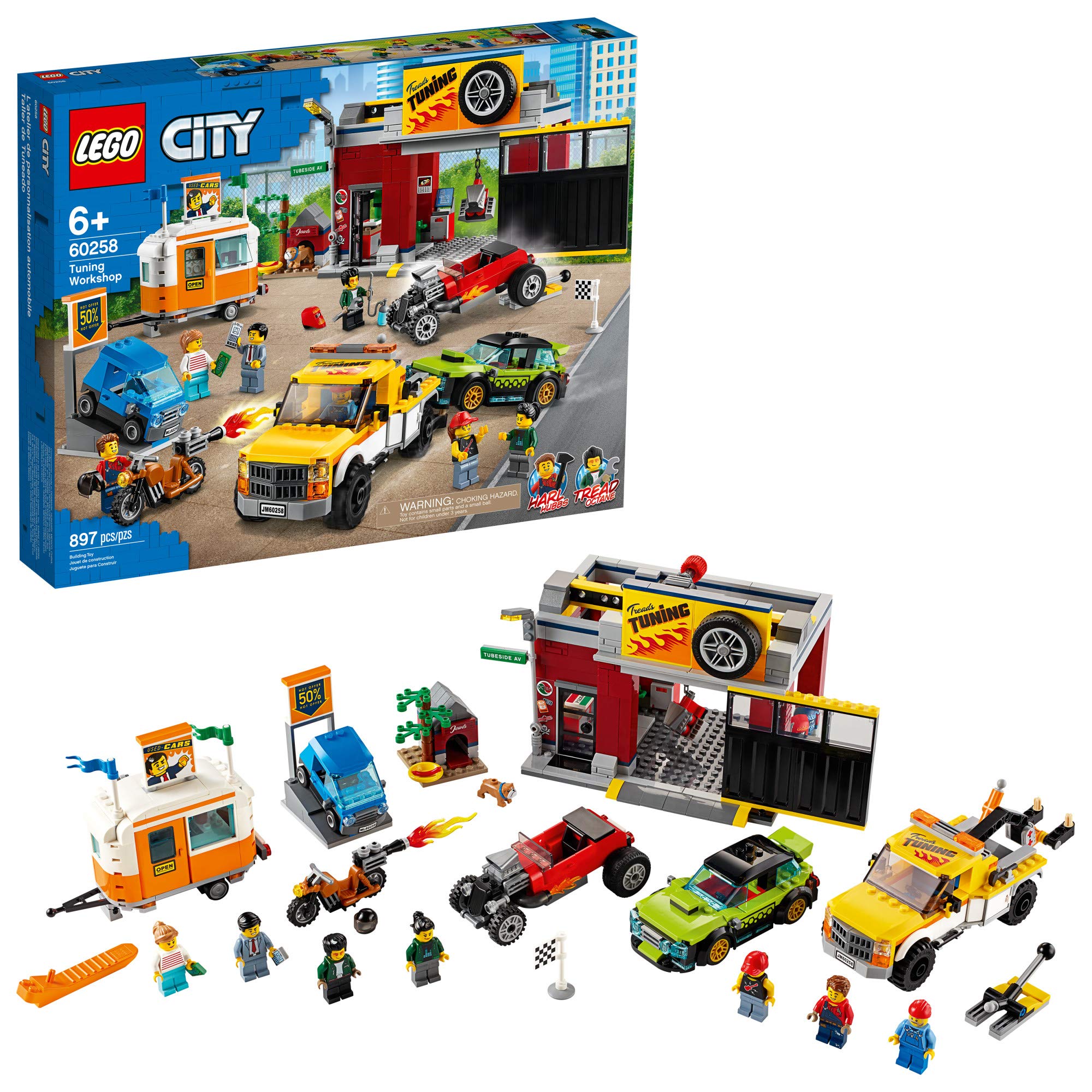 Amazon.com: LEGO City Toy Car Garage 60258, Cool Building Set for