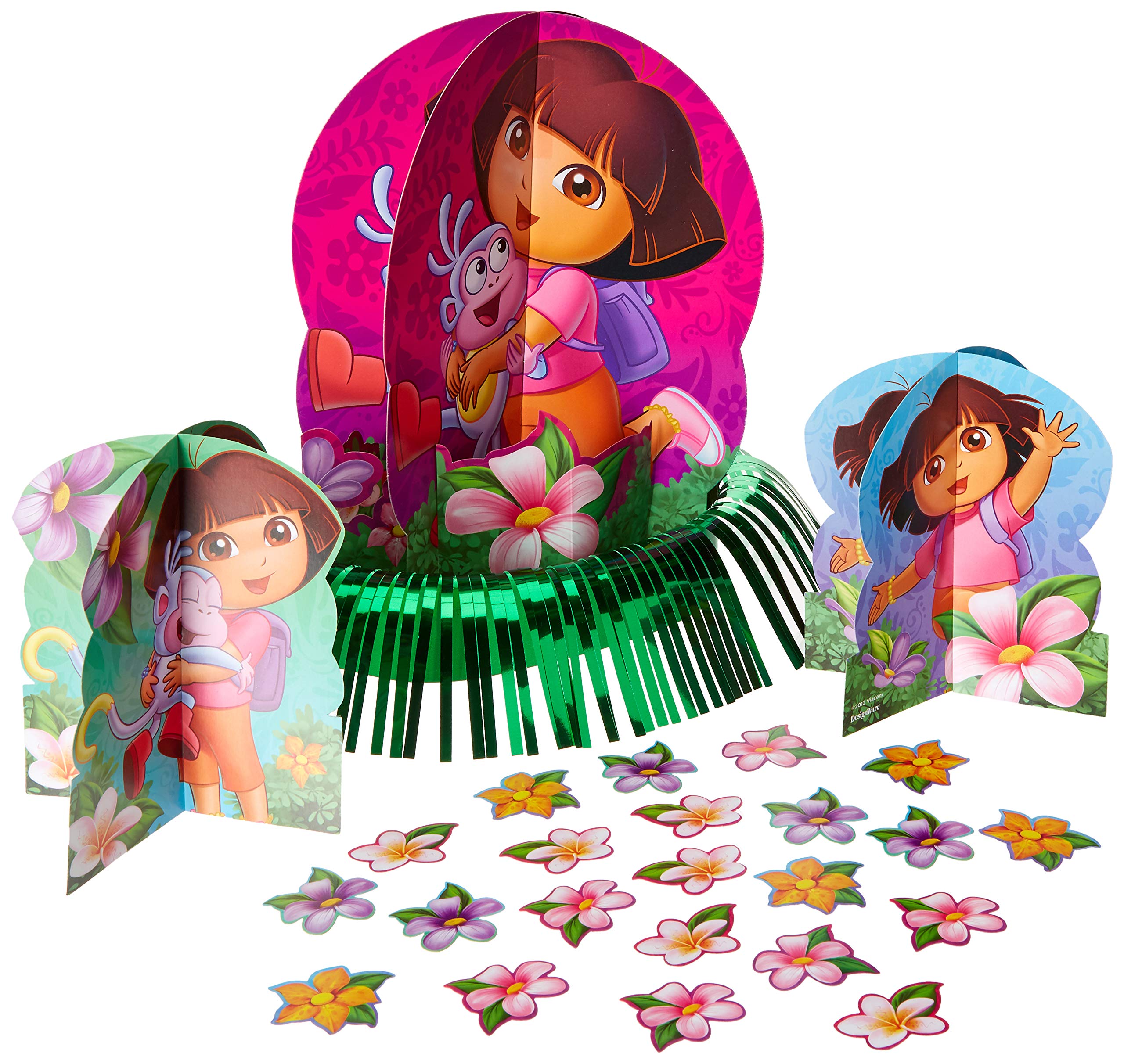 Amazon.com: Amscan 285512 Table Decorating Kit Dora's Flower