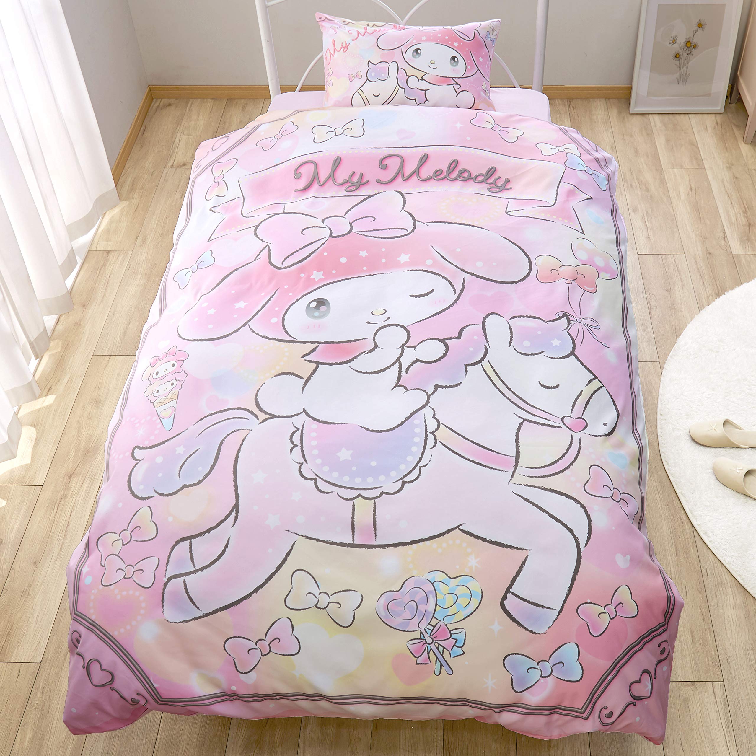 Amazon｜サンリオ(SANRIO) マイメロディ マイメロ 布団カバー3点セット