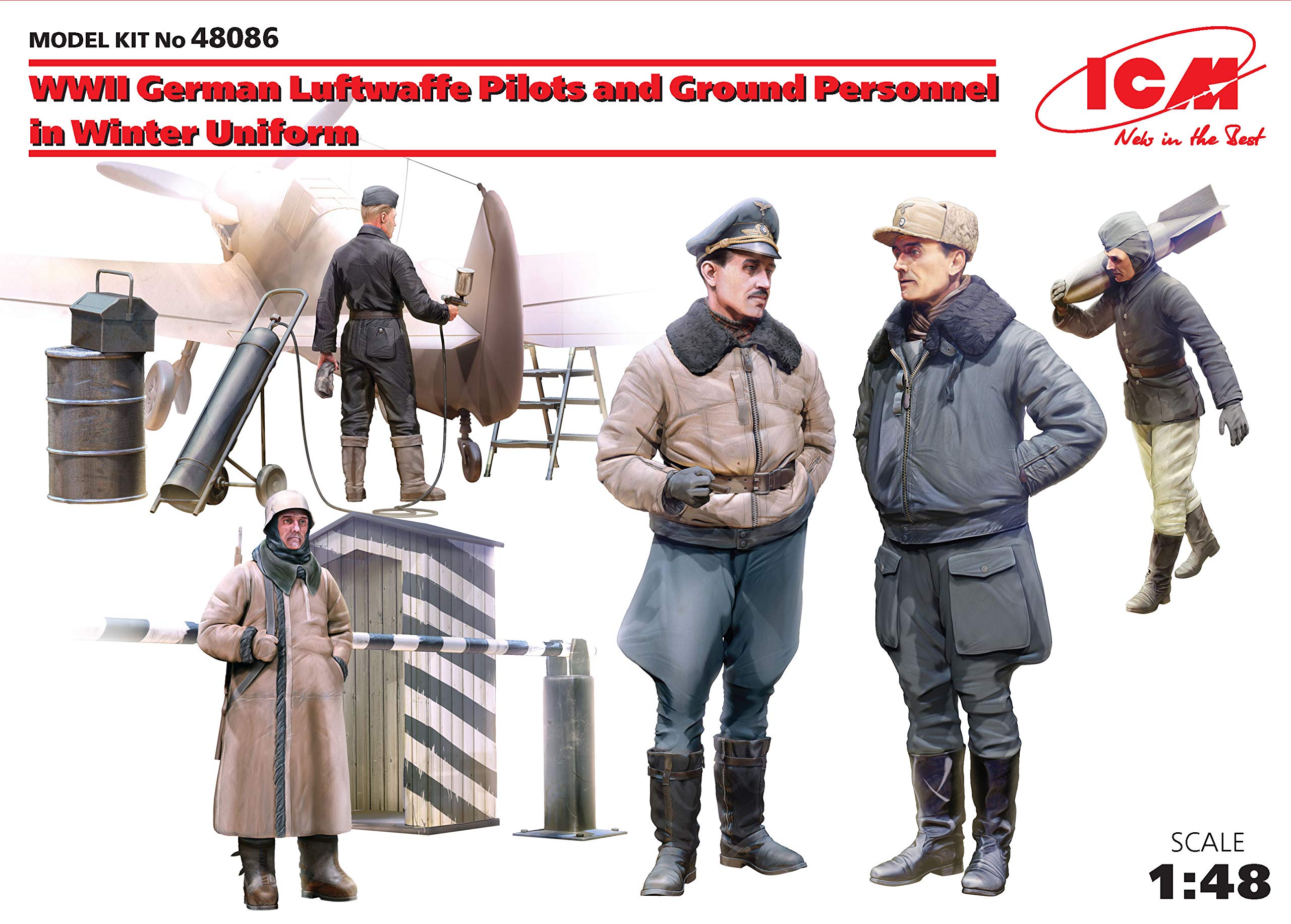 Amazon.co.jp: ICM 1/48スケール 第二次世界大戦 ドイツ空軍パイロット