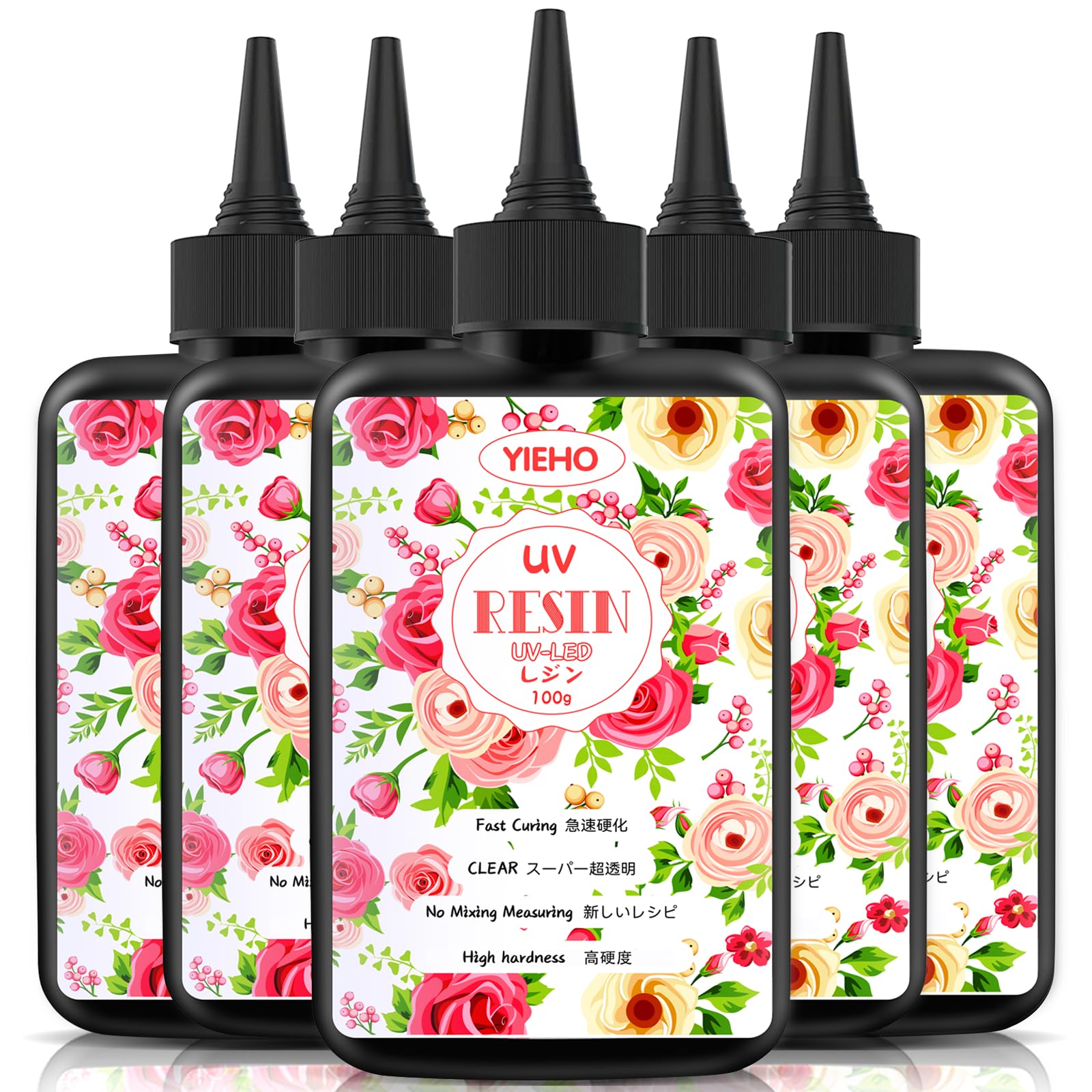 Amazon | YIEHO UV レジン液大容量-500g クリスタル状透明で硬いUV