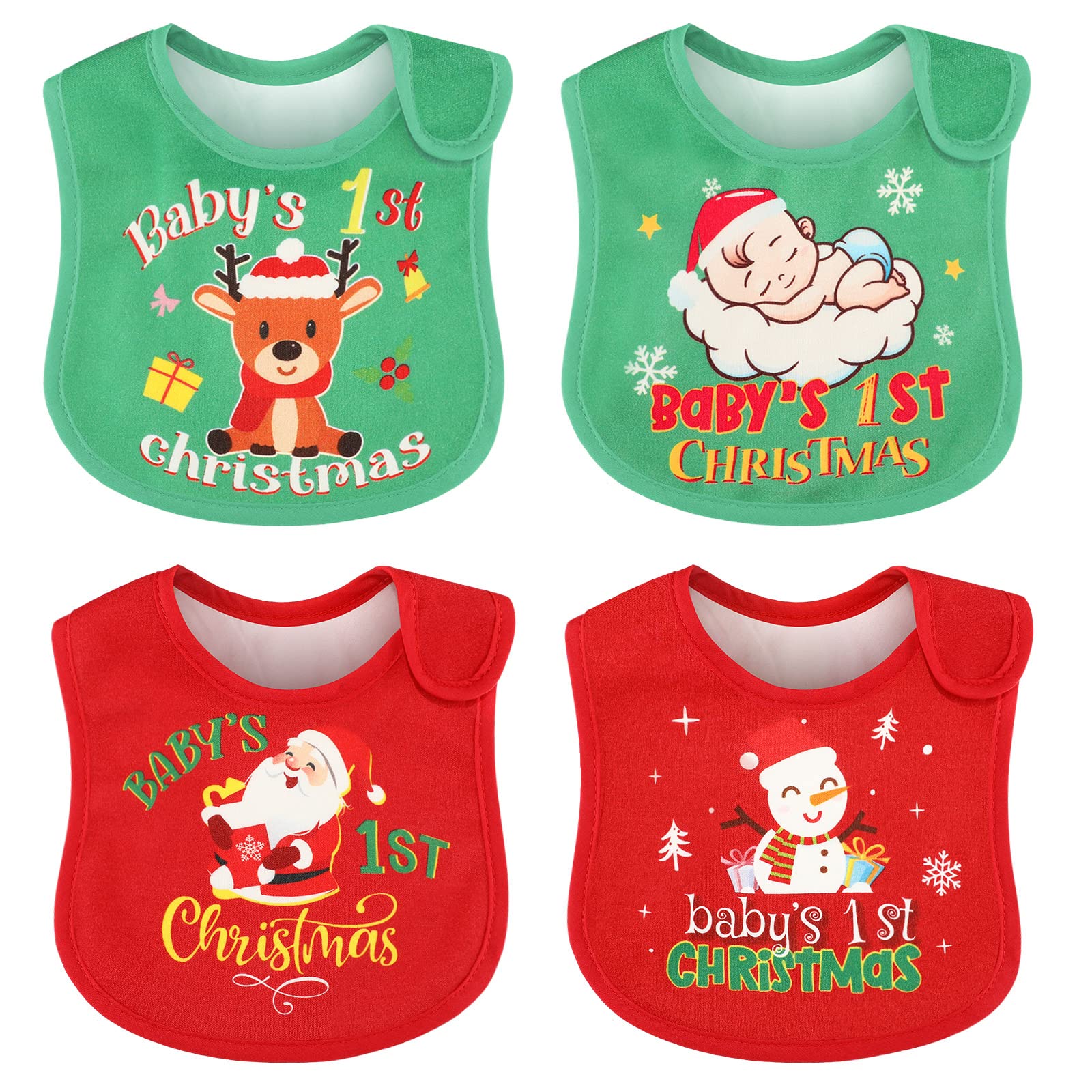Amazon.com: Eurzom Christmas Baby Bib Babies First Christmas Baby