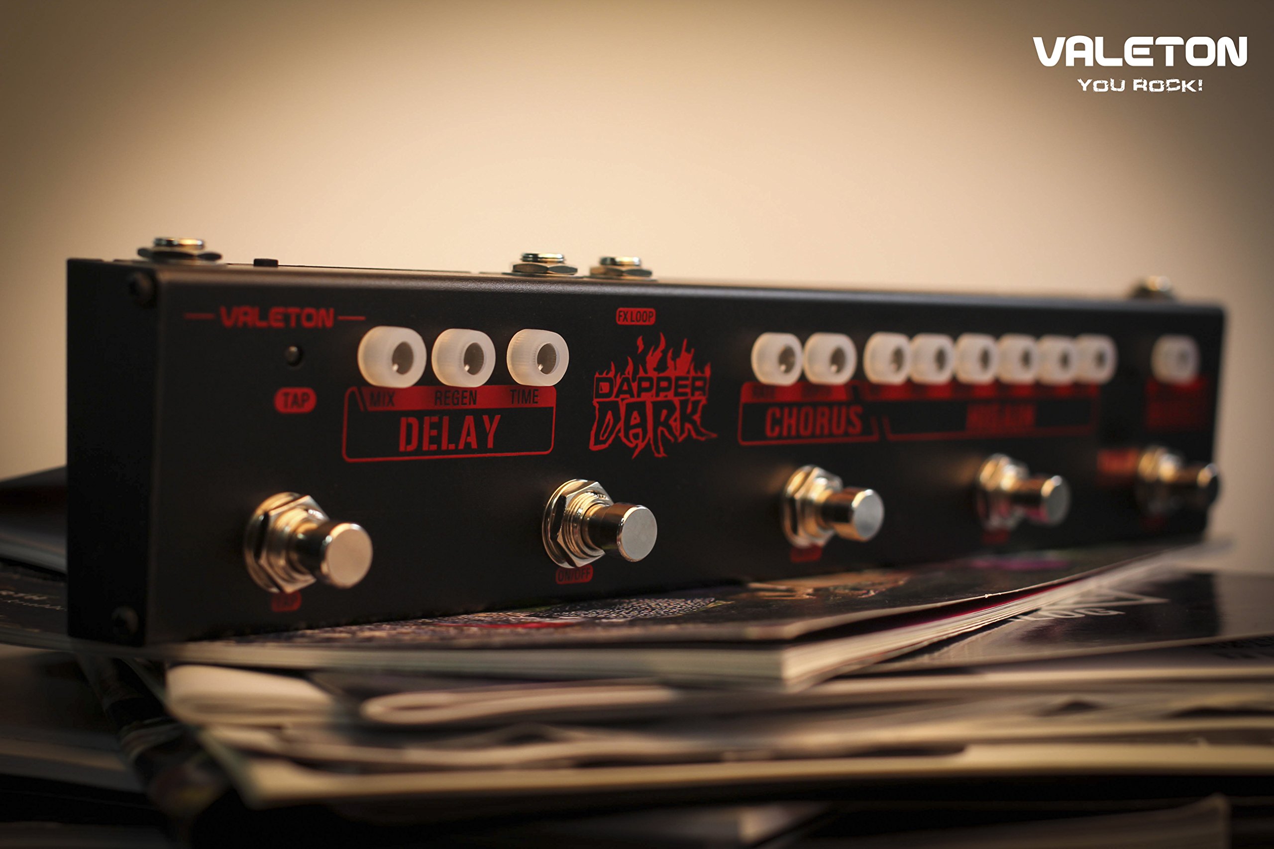 Amazon.com: Valeton VES-3 Dapper Dark Multi-effects 5 in 1 Guitar