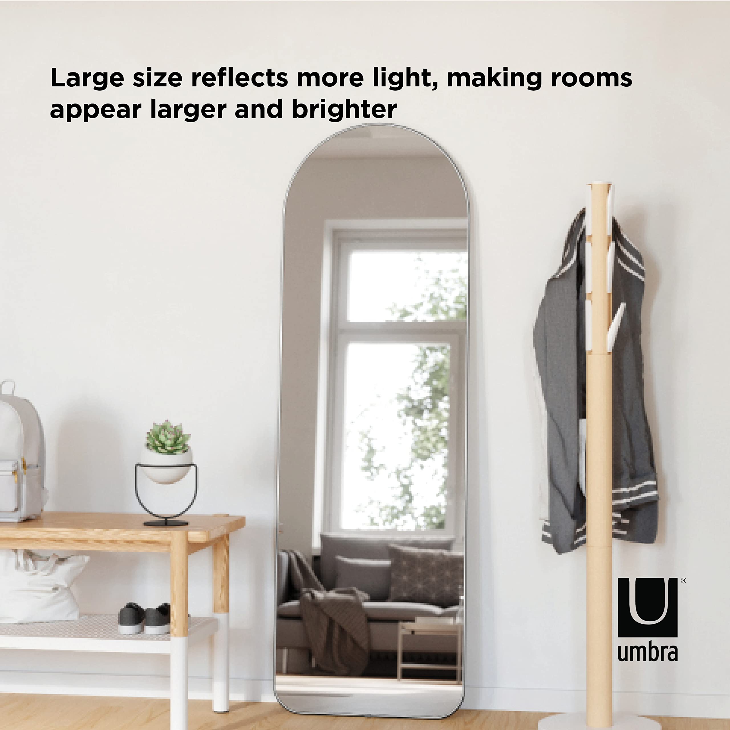 Amazon.com: Umbra Hubba Arched Floor Length Mirror with Metallic