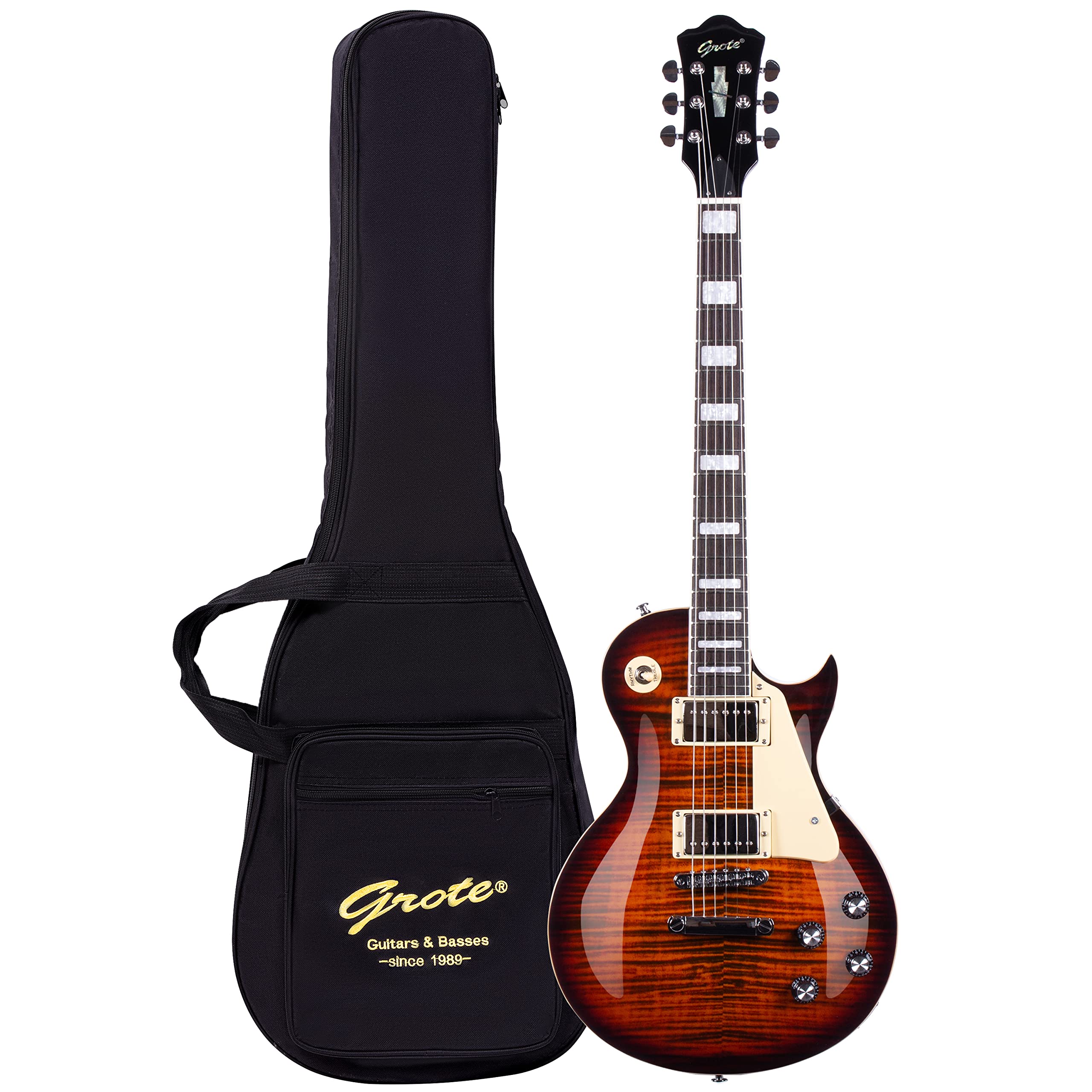 Amazon.com: Grote Electric Guitar Solid Body LPYS-006 Maple Neck