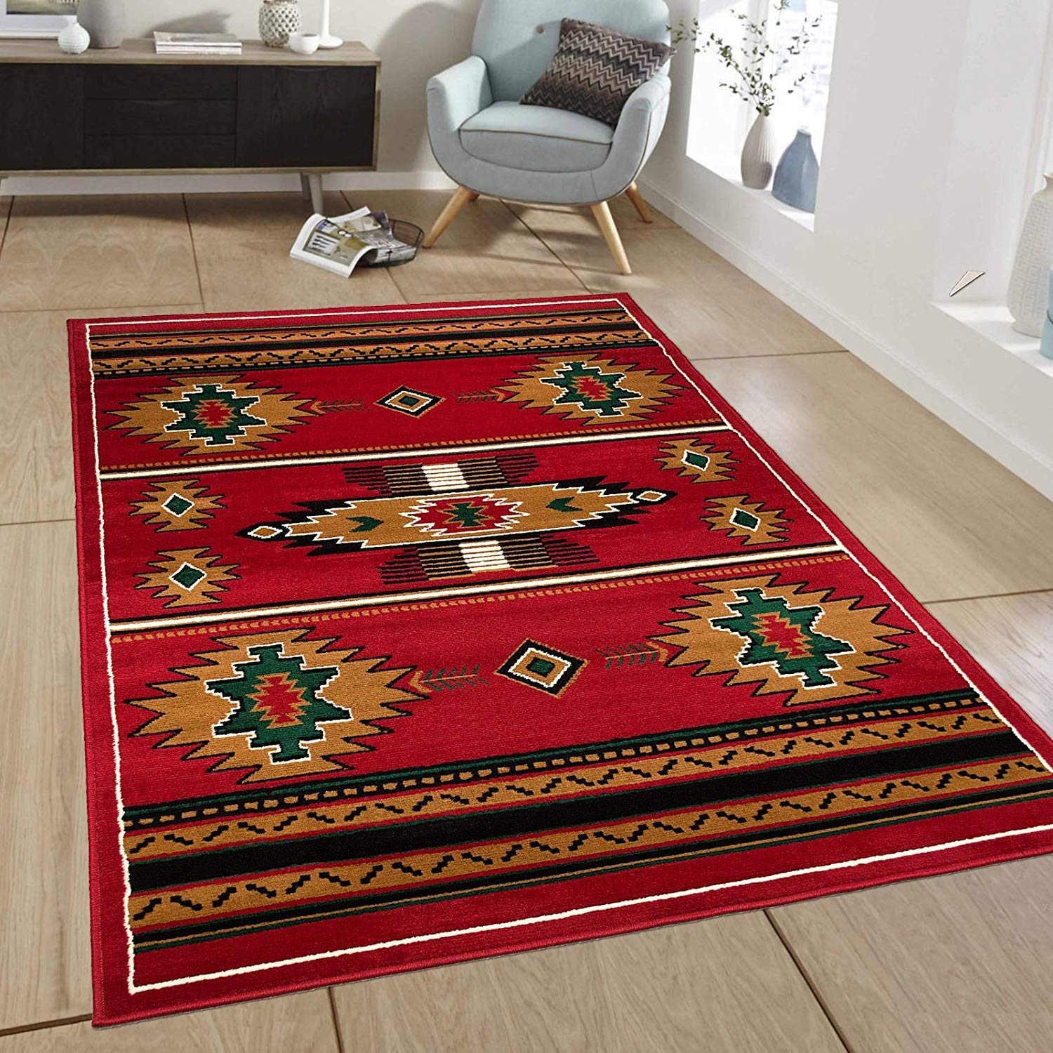 Amazon | Champion Rugs Southwest ネイティブアメリカン ナバホ