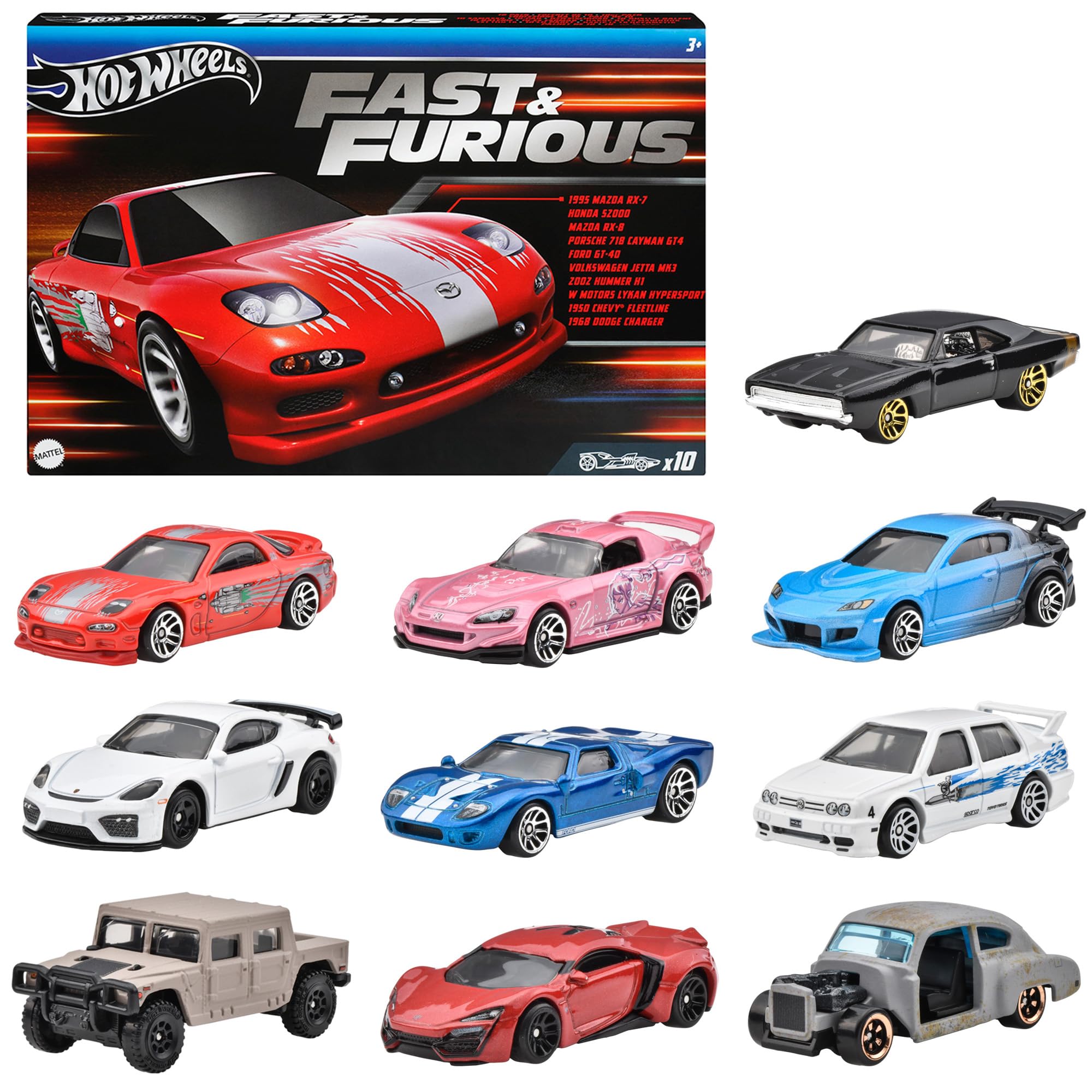 Amazon | ホットウィール(Hot Wheels) ワイルド・スピード 10カー