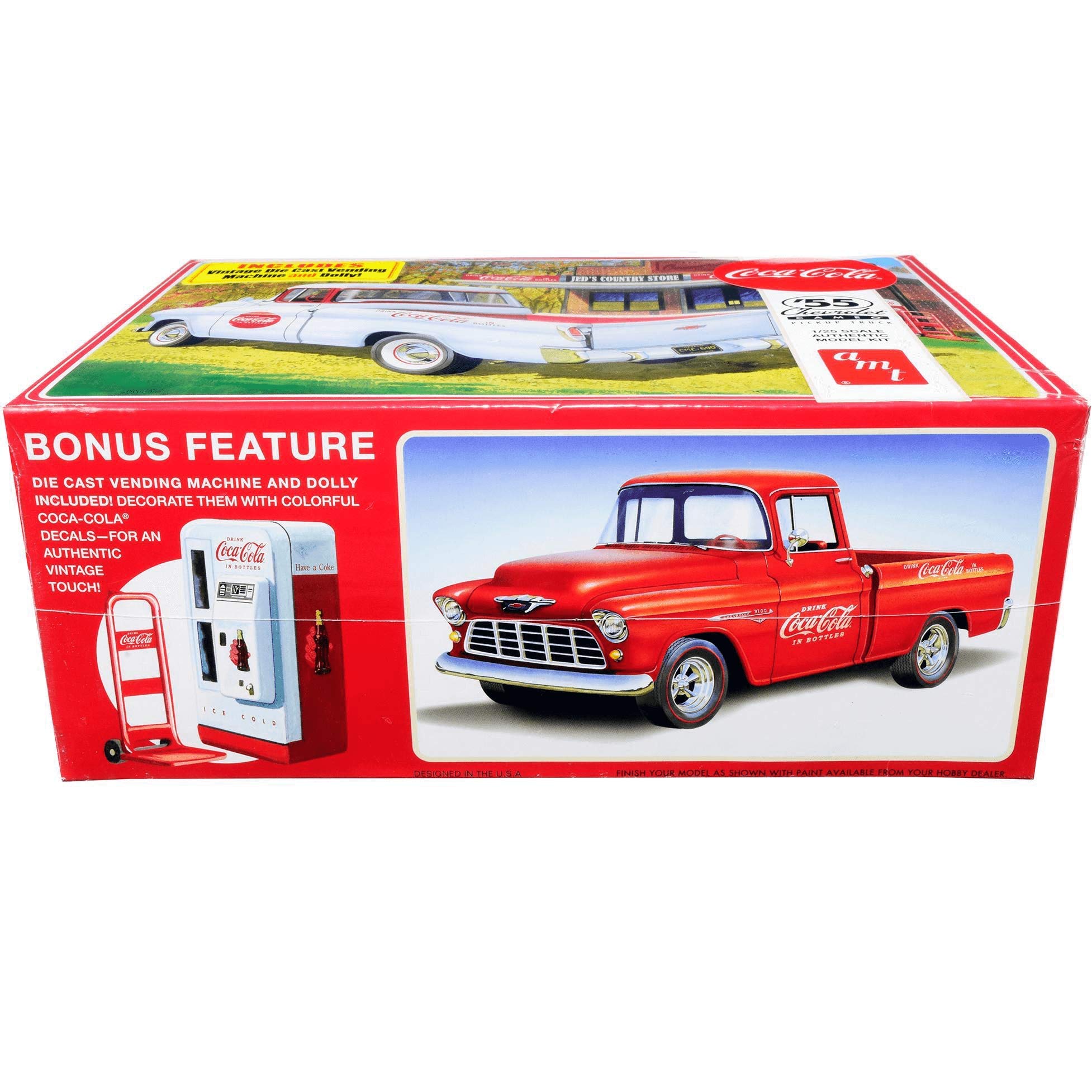Amazon.com: AMT - 1955 Chevy Cameo Pickup (Coca-Cola) (AMT1094/12