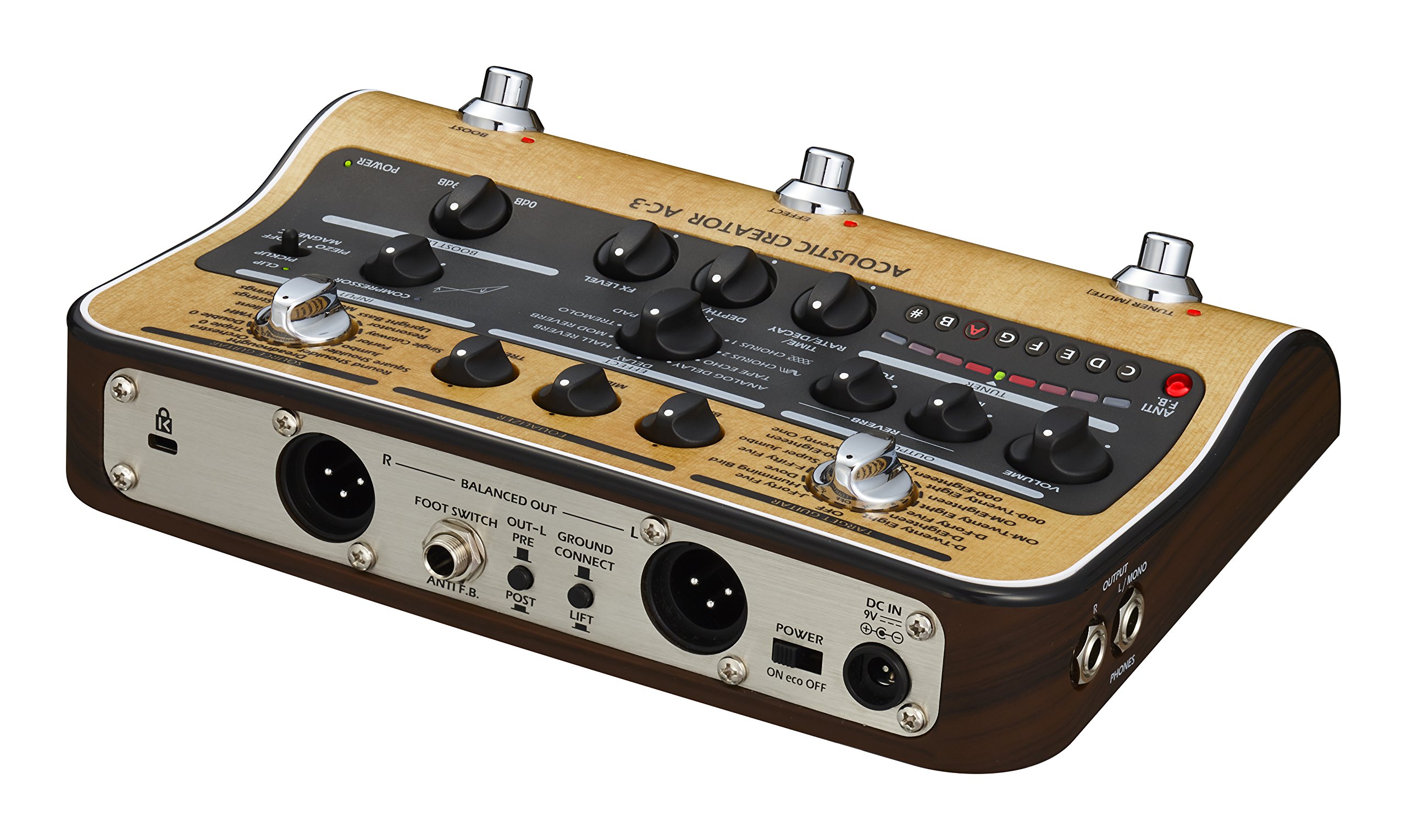 Amazon.com: Zoom AC-3 Acoustic Creator, Acoustic DI with Tone