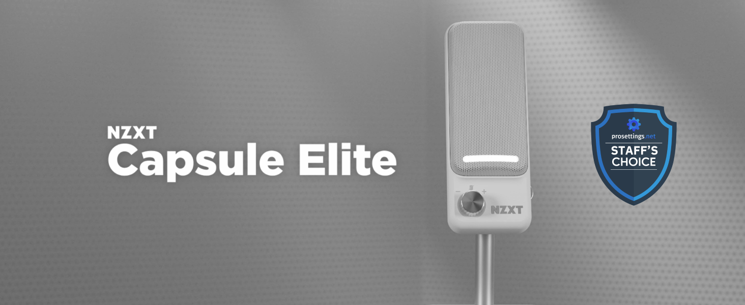 NZXT Capsule Elite - Premium USB Condenser Microphone for Gaming