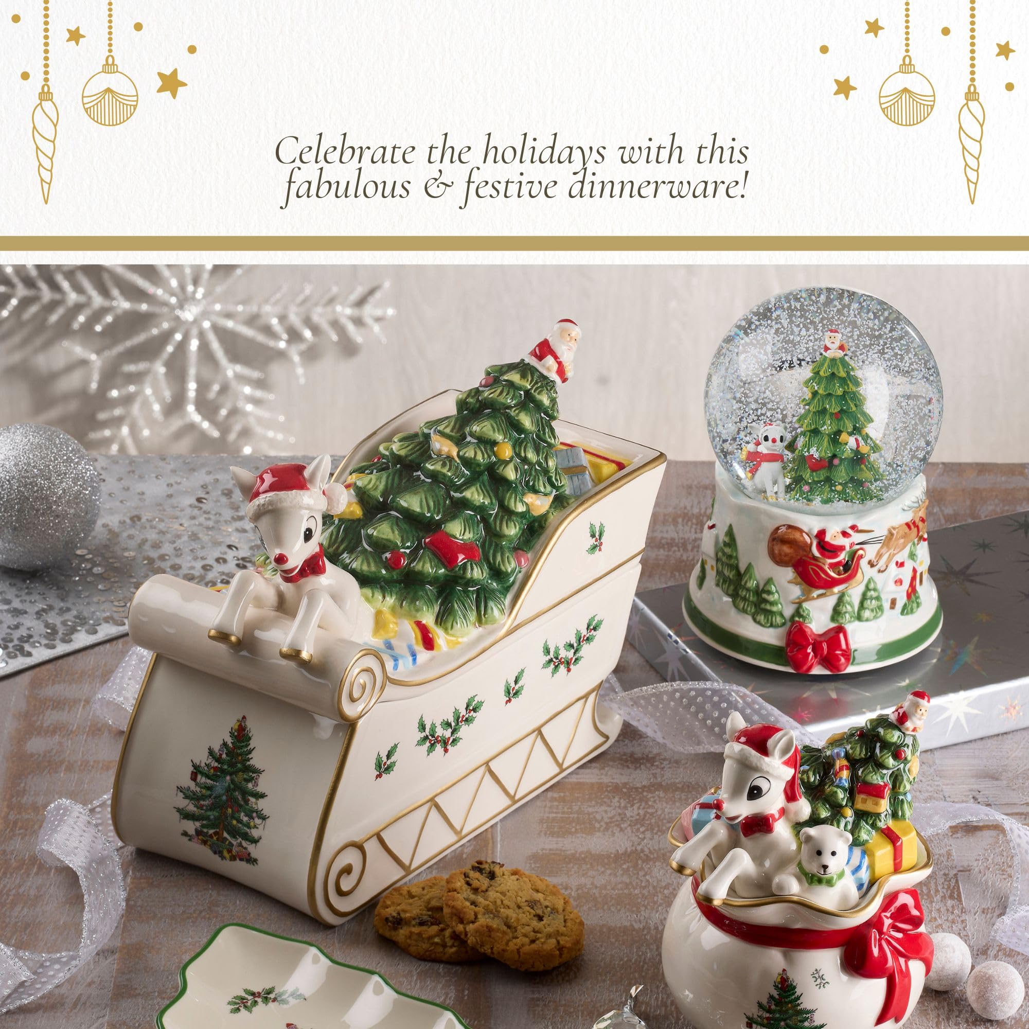 Spode Christmas Tree Collection - Rudolph the Red-Nosed Reindeer