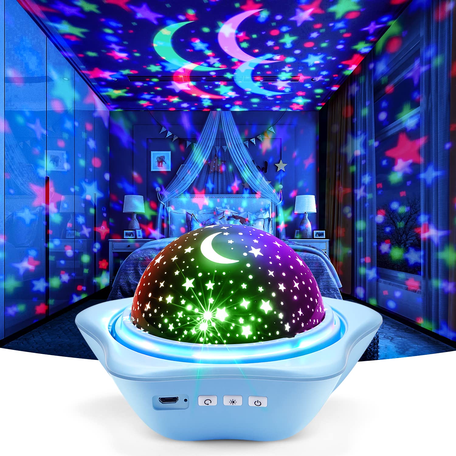 Amazon.co.jp: kufire 星空ライト、多色変換のプラネタリウム 家庭用