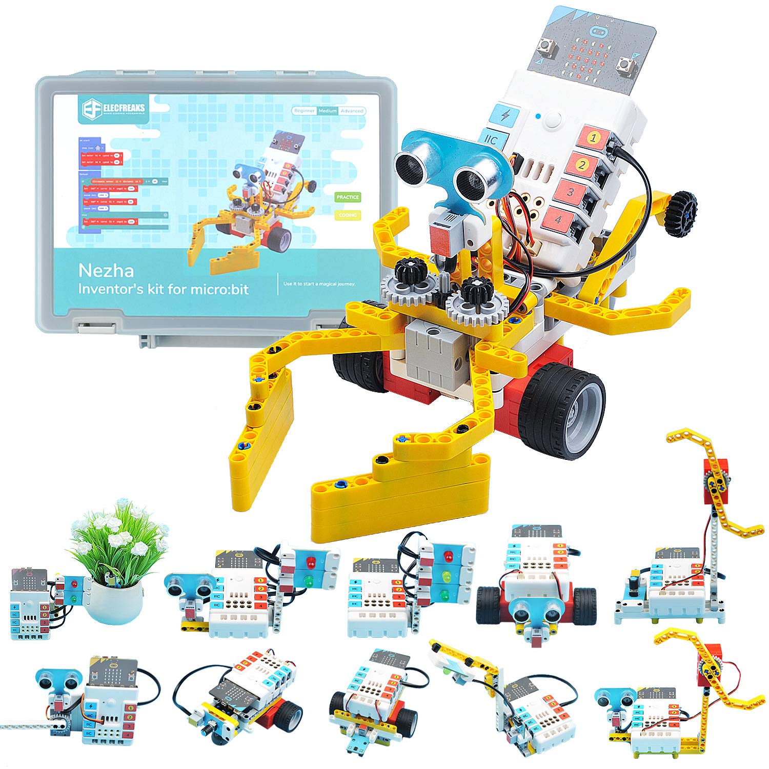 Amazon.com: ELECFREAKS microbit Nezha Inventor Kit Planet X
