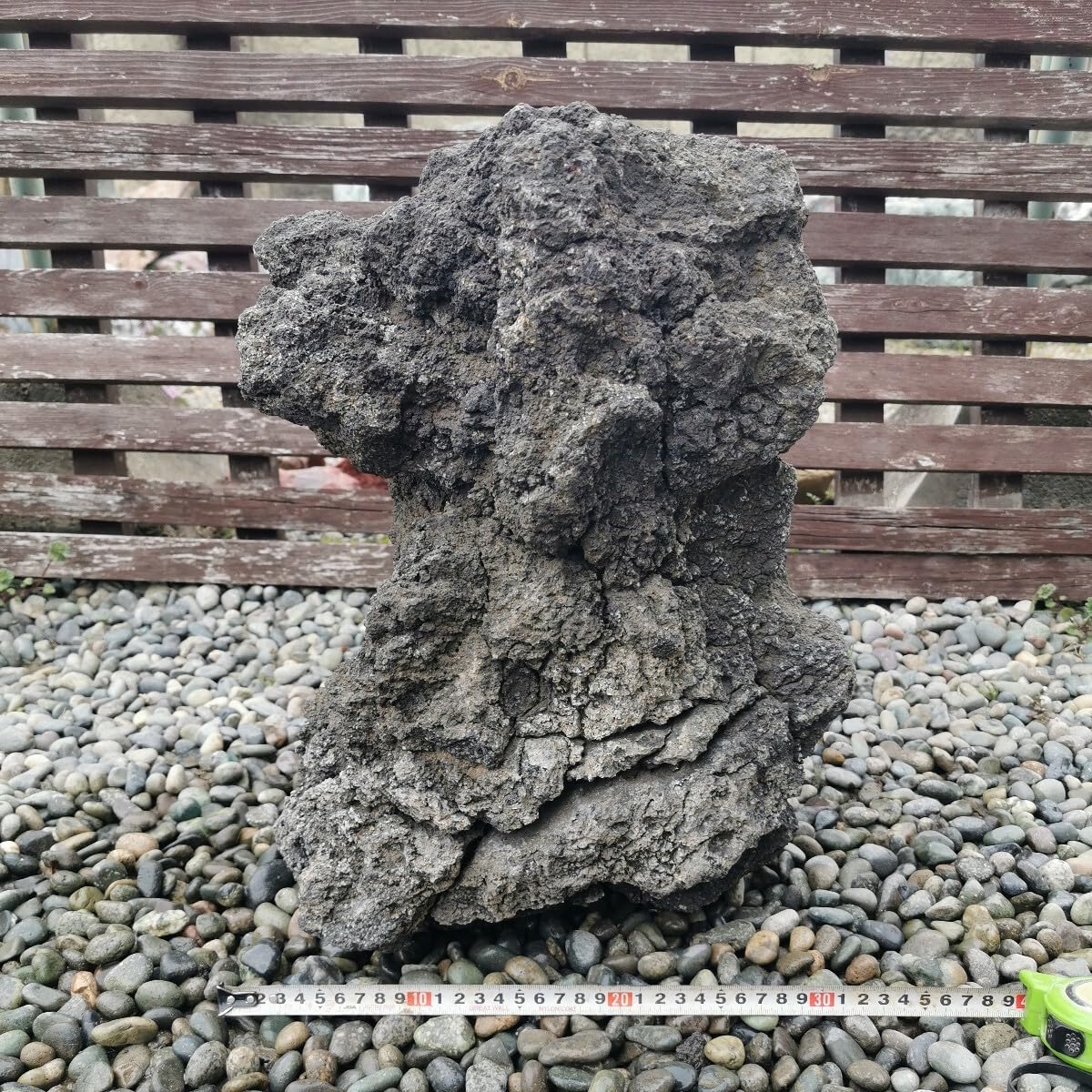 浅間溶岩石鉢56キロ2庭石鑑賞石石庭ガーデニング置物