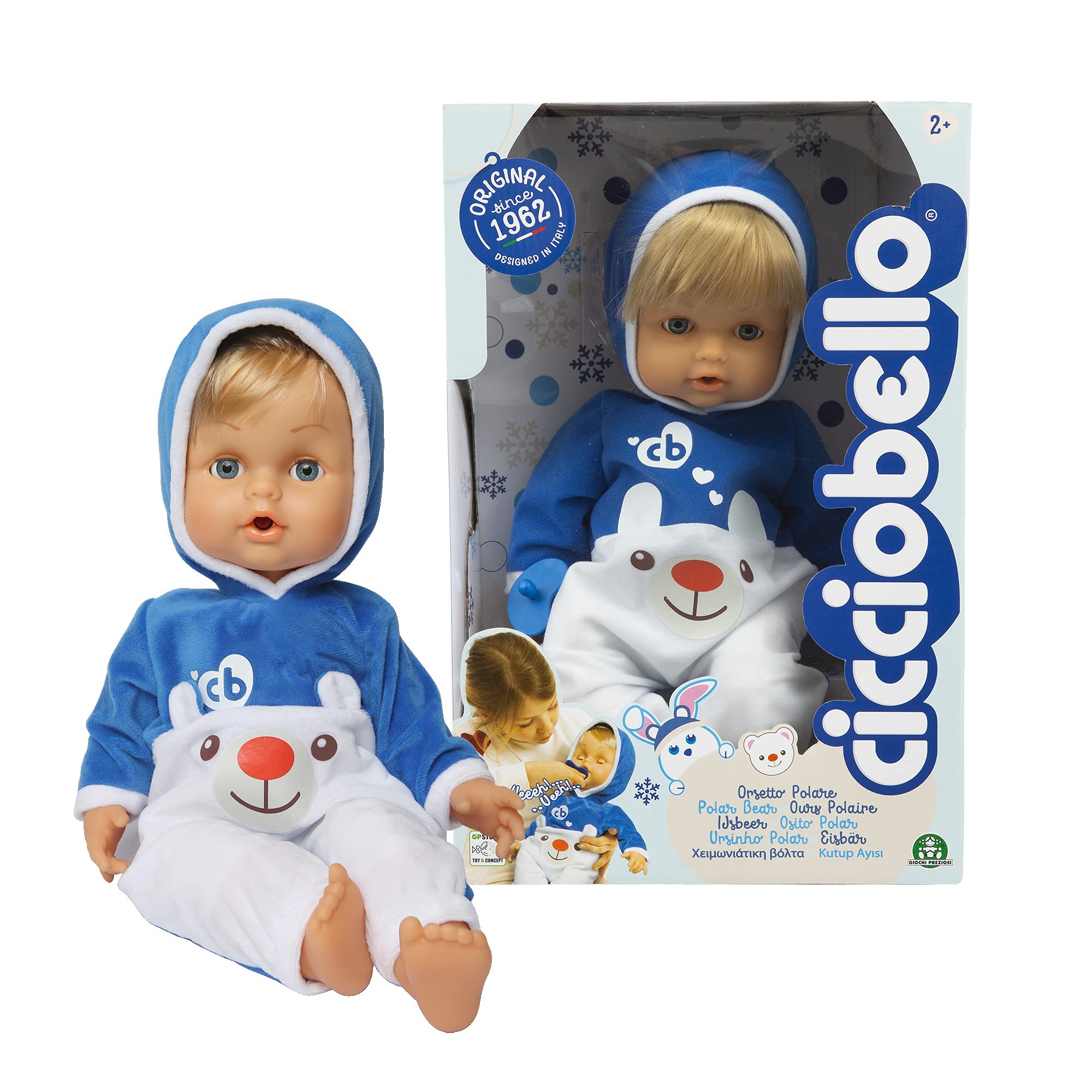 Amazon.com: Cicciobello - Polar Bear Doll is Ready for Winter with