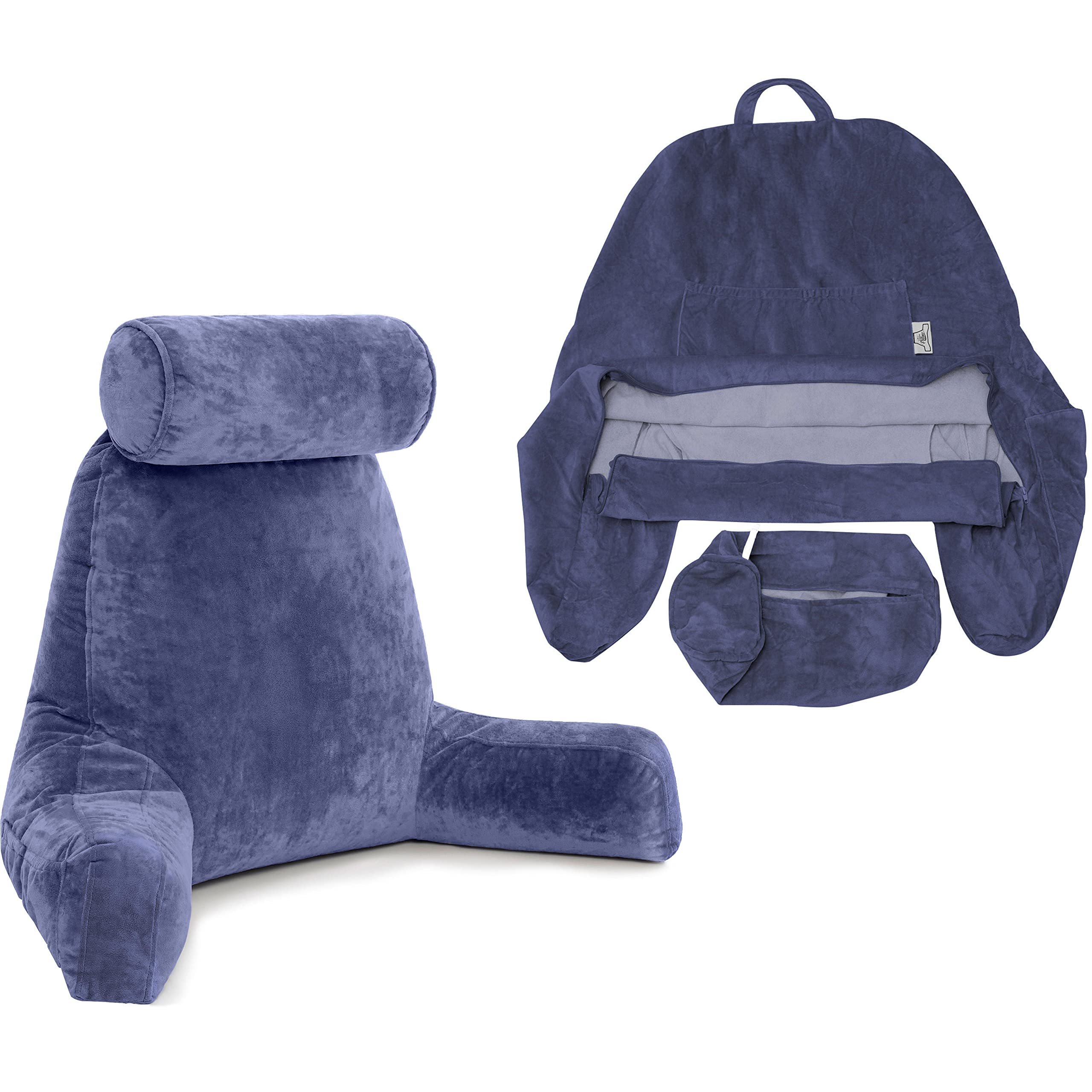 Amazon.com: Husband Pillow Combo - XXL Cover Dark Blue & Backrest