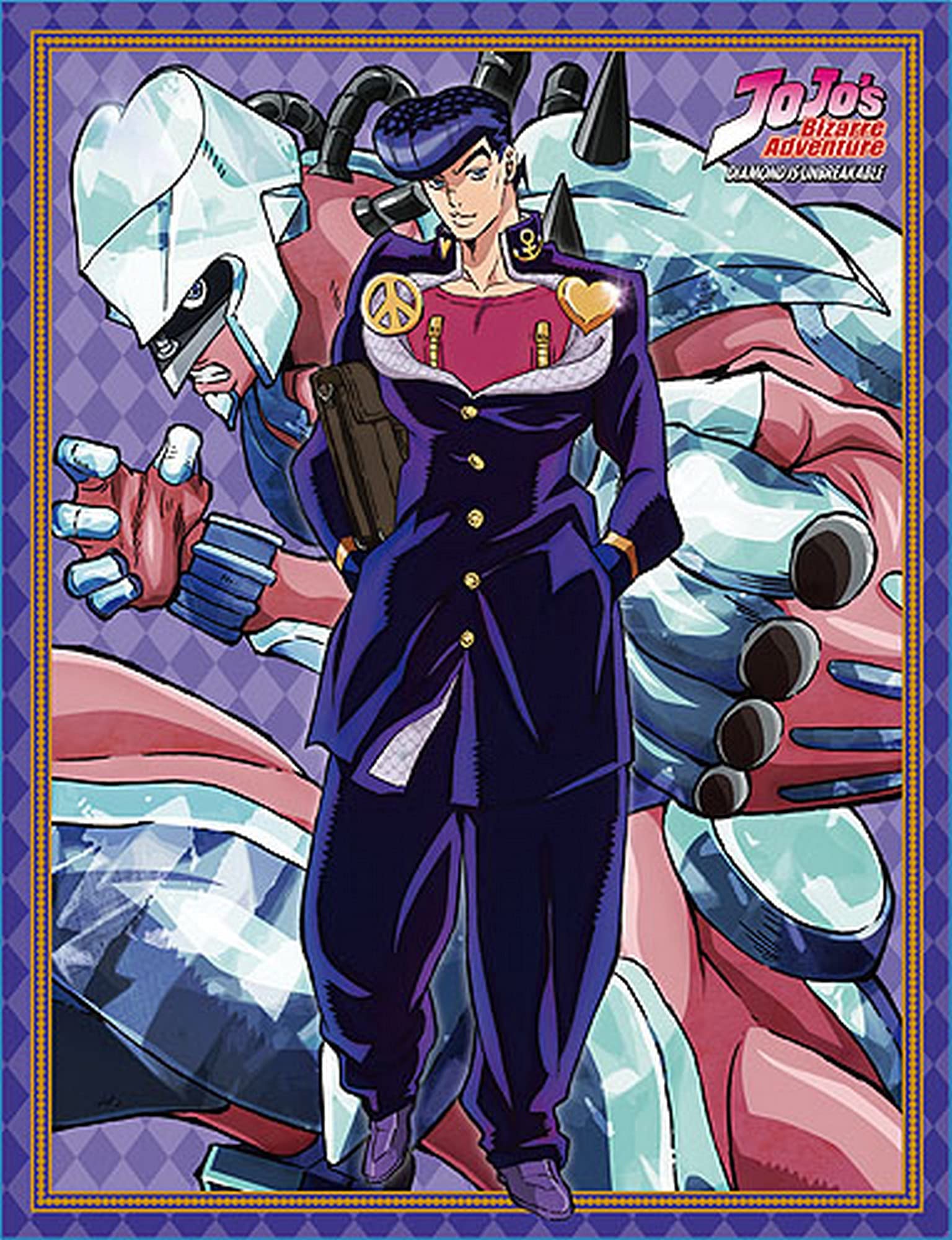 Amazon.com: JoJo S3 - Josuke & Shining Diamond Sublimated Throw