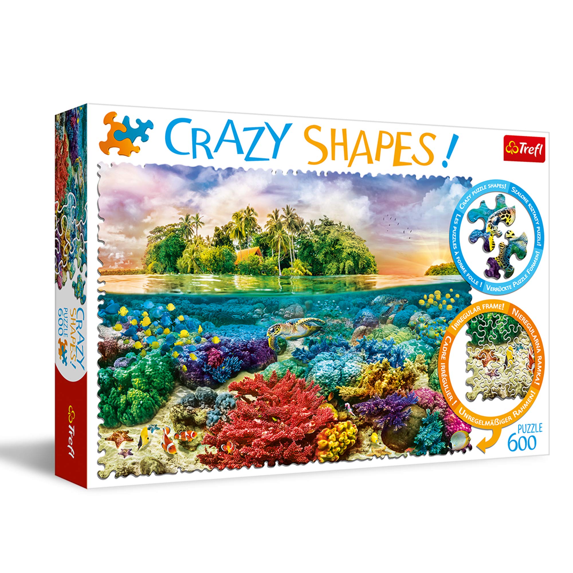 Amazon.com: Trefl Tropical Island 600 Piece Jigsaw Puzzle Crazy