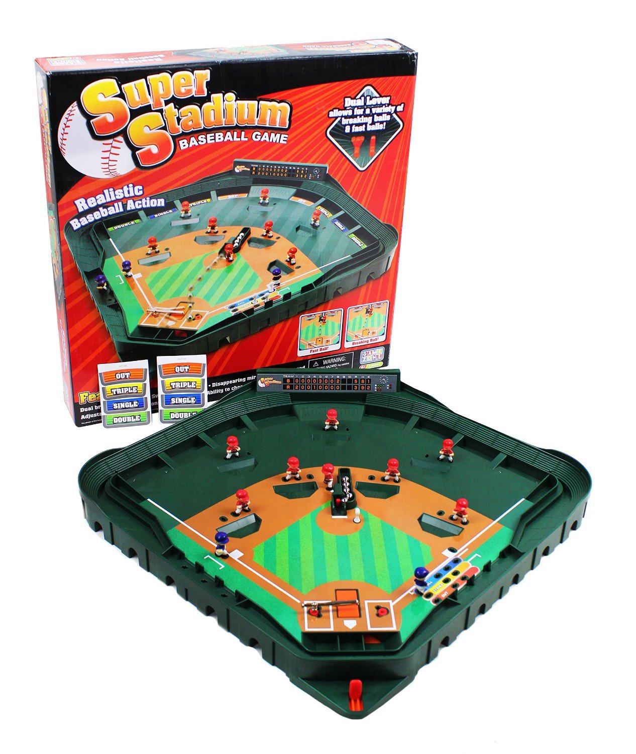 Amazon.com: Game Zone Super Stadium Baseball Game - Realistic
