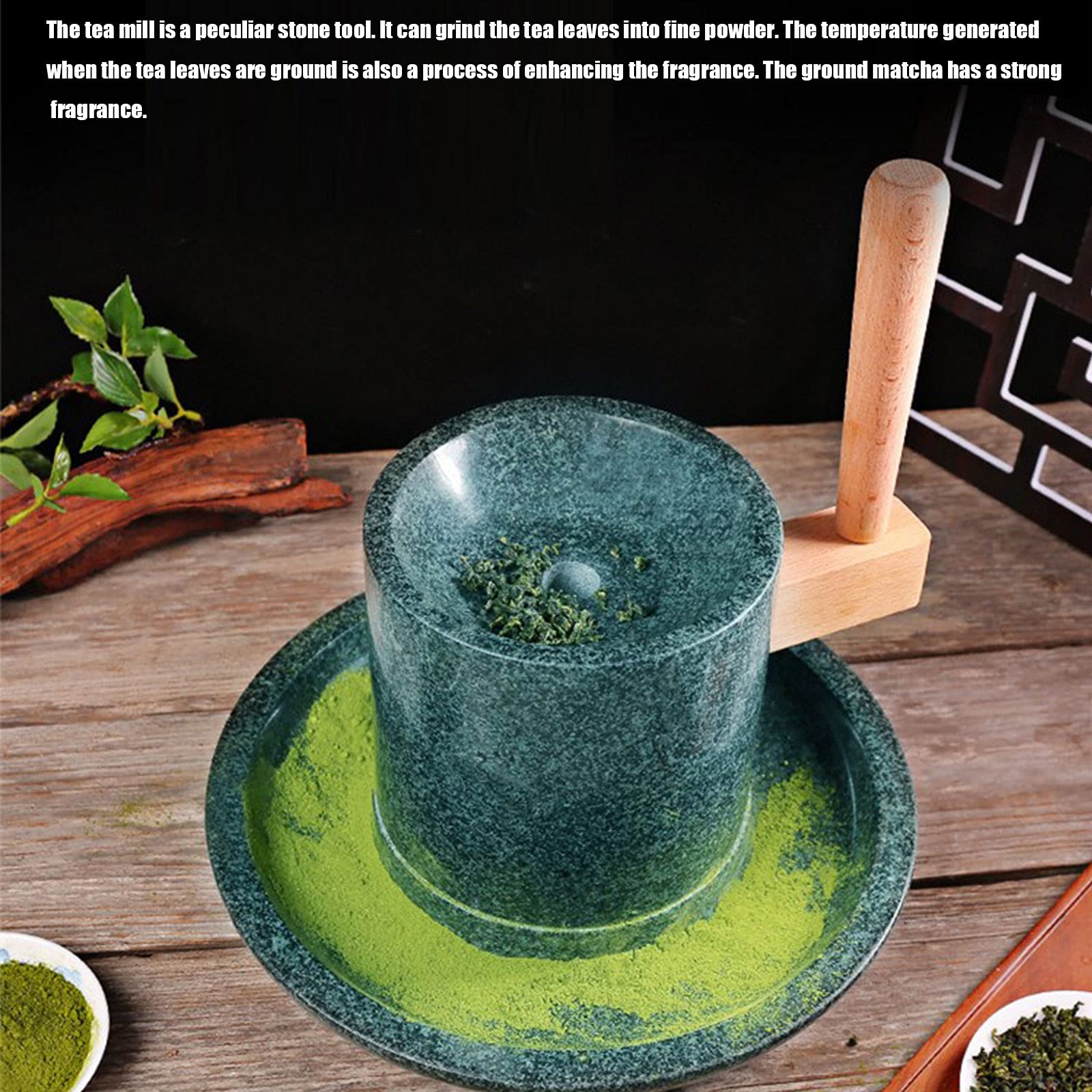 Amazon.co.jp: 小石臼、青石茶臼、手 bucket茶セット、抹茶、小石臼