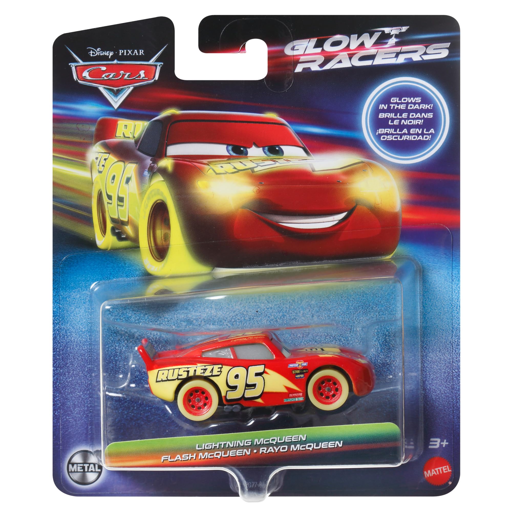 Amazon.com: Disney Cars Disney Pixar Cars Glow Racers - Lightning