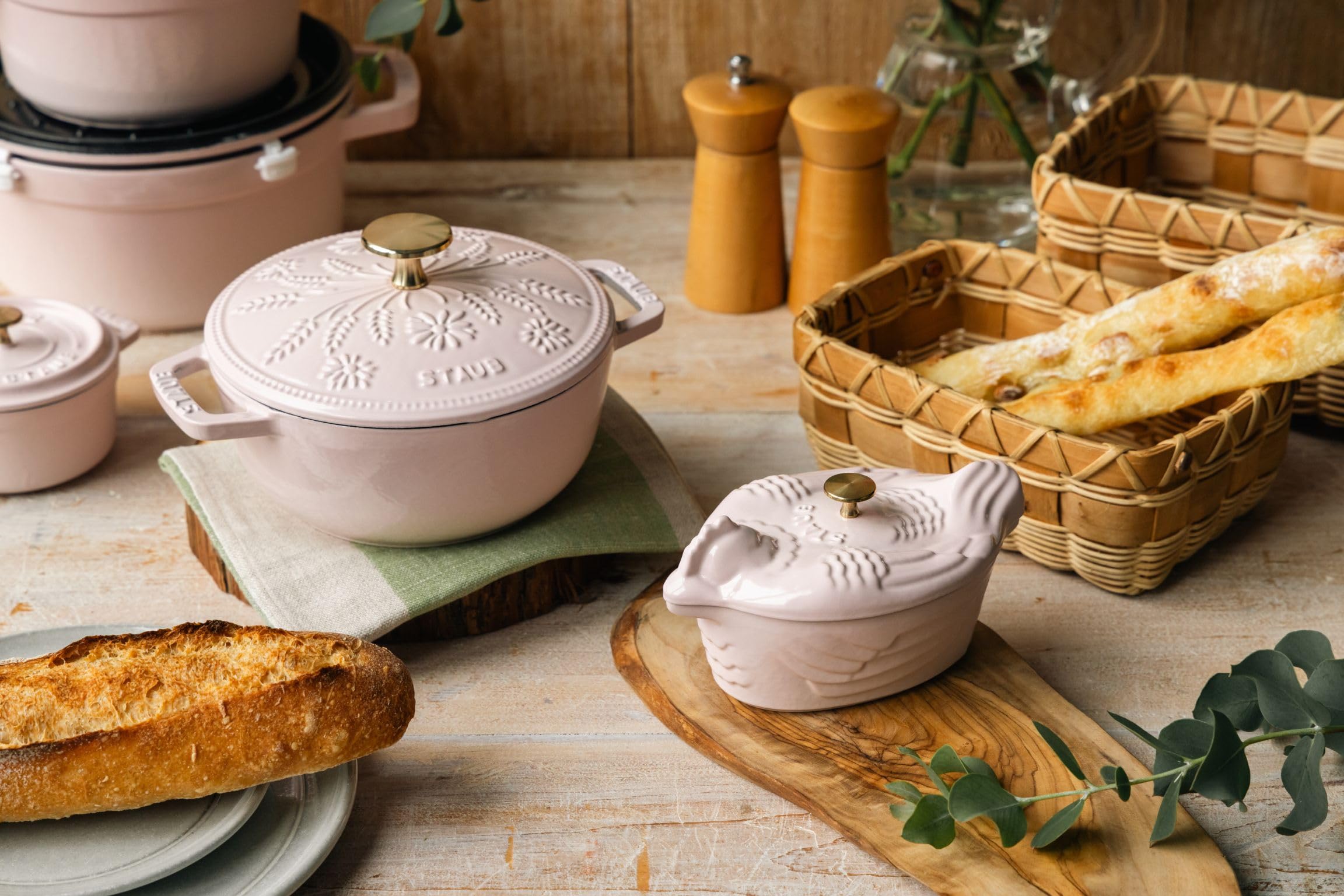 Amazon.co.jp: staub ストウブ 「 ワナベ S マーガレット ソルベローズ